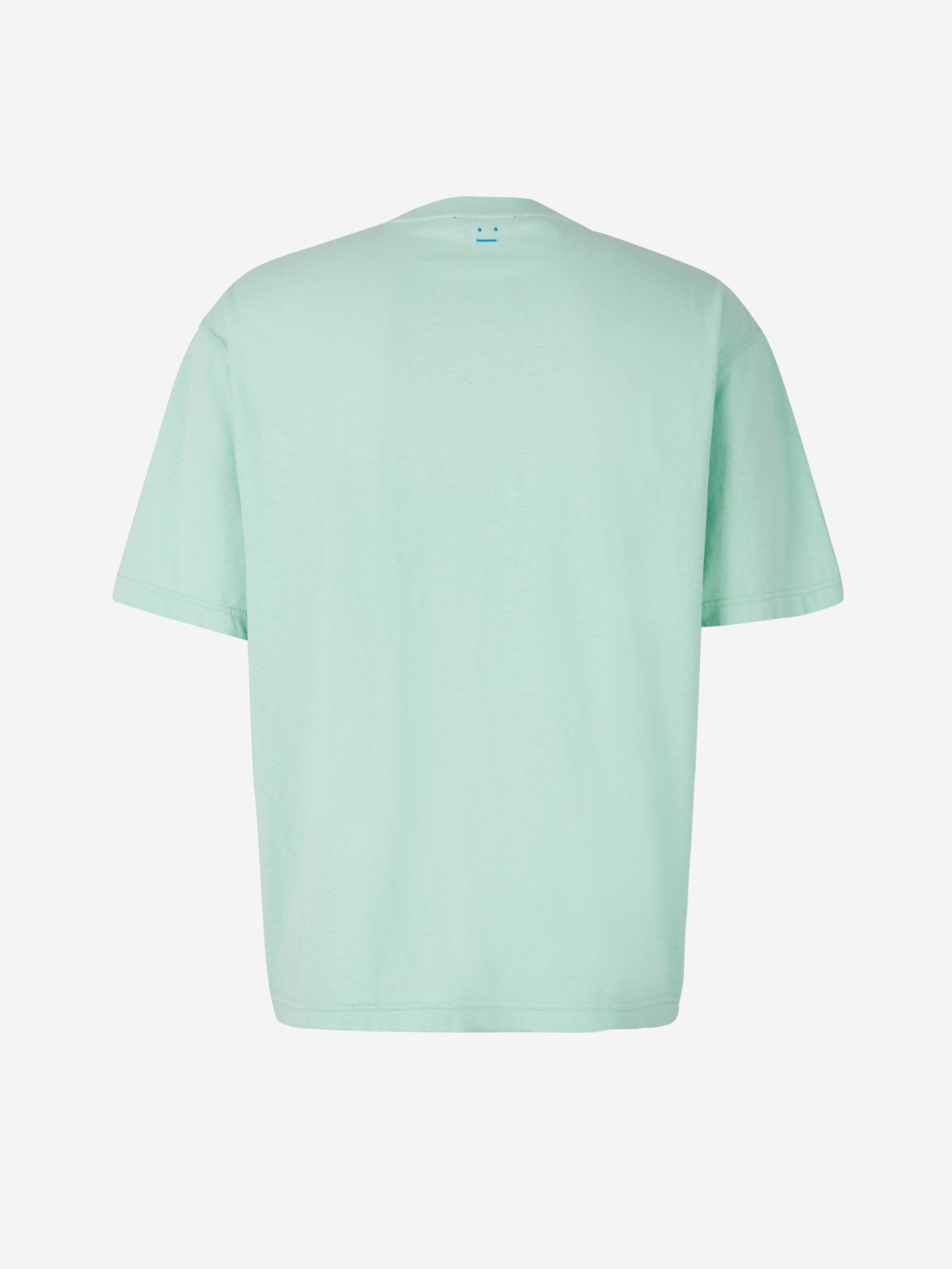 Acne Studios Face Camiseta Parche Cara color Verde Menta sku 553-003039 01 - Foto 2