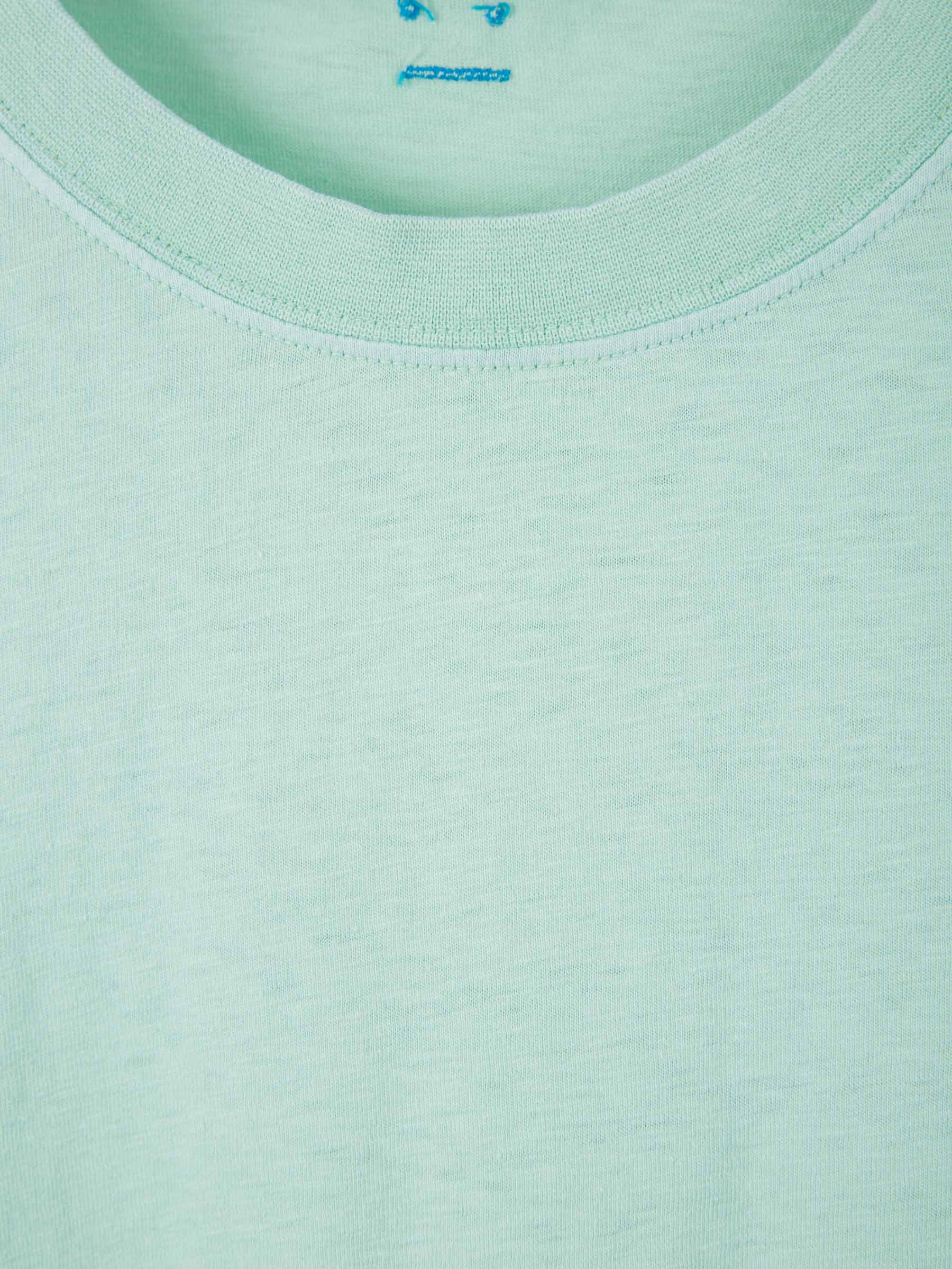 Acne Studios Face Camiseta Parche Cara color Verde Menta sku 553-003039 01 - Foto 3