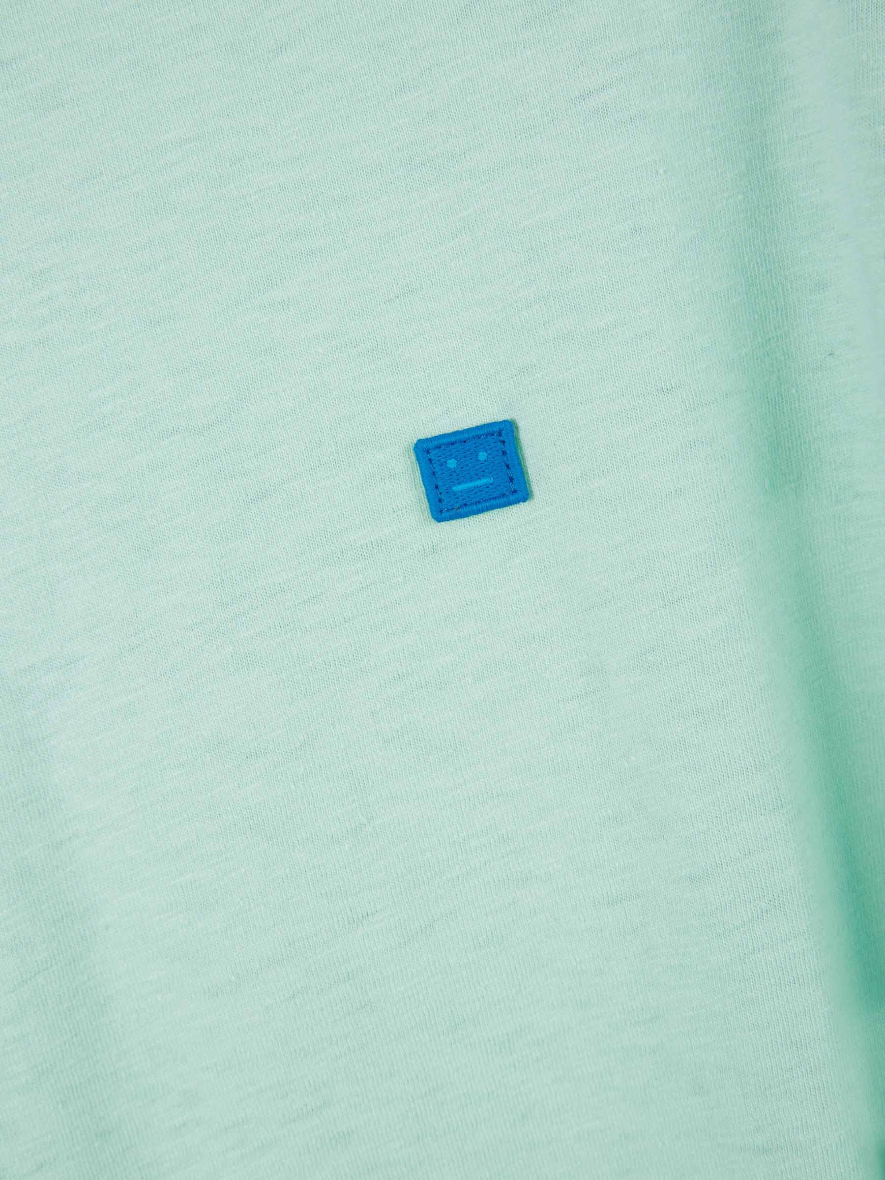 Acne Studios Face Camiseta Parche Cara color Verde Menta sku 553-003039 01 - Foto 4