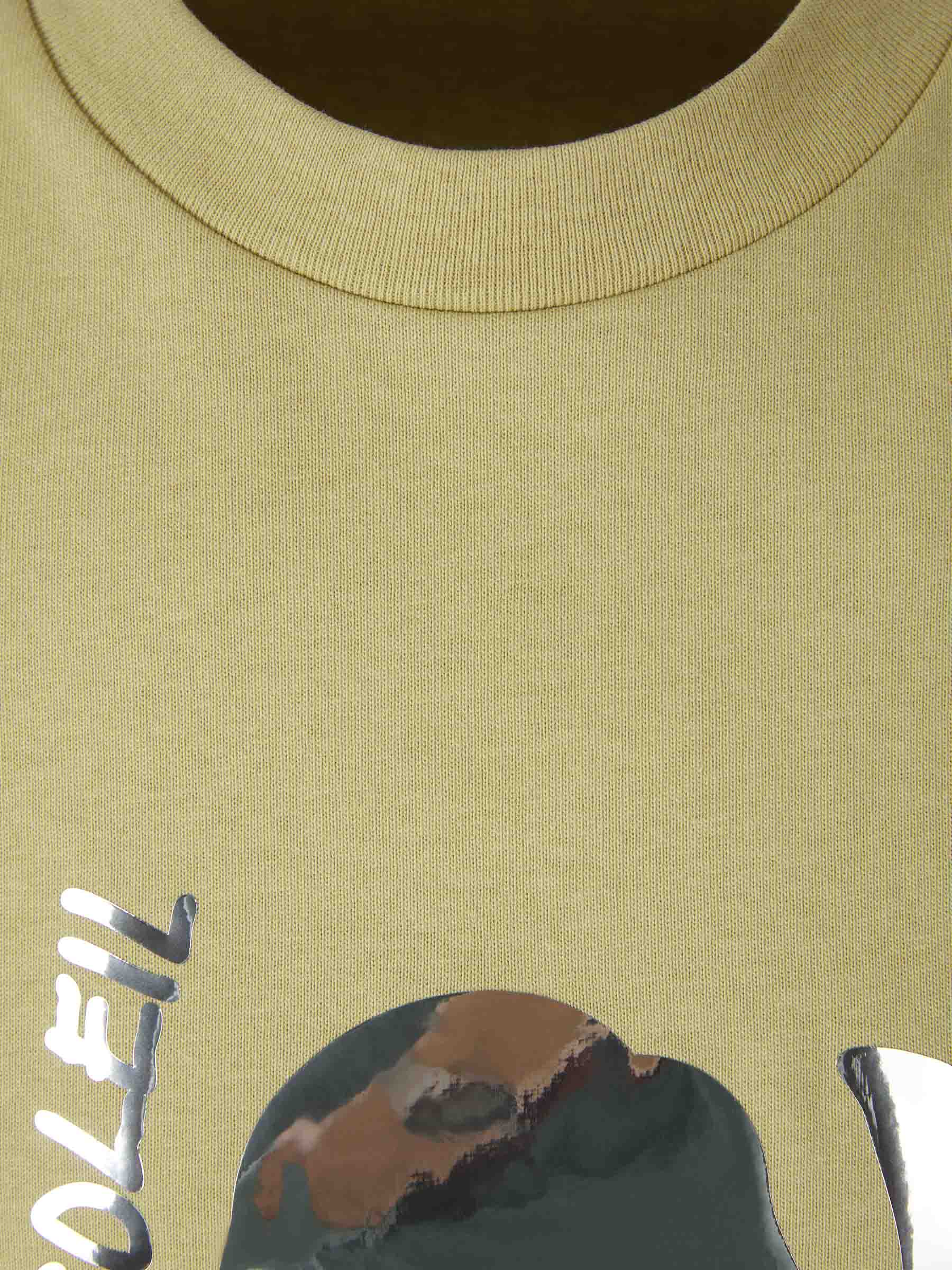 Jacquemus Camiseta Sun Mirror color Verde Militar sku 553-003045 00 - Foto 3