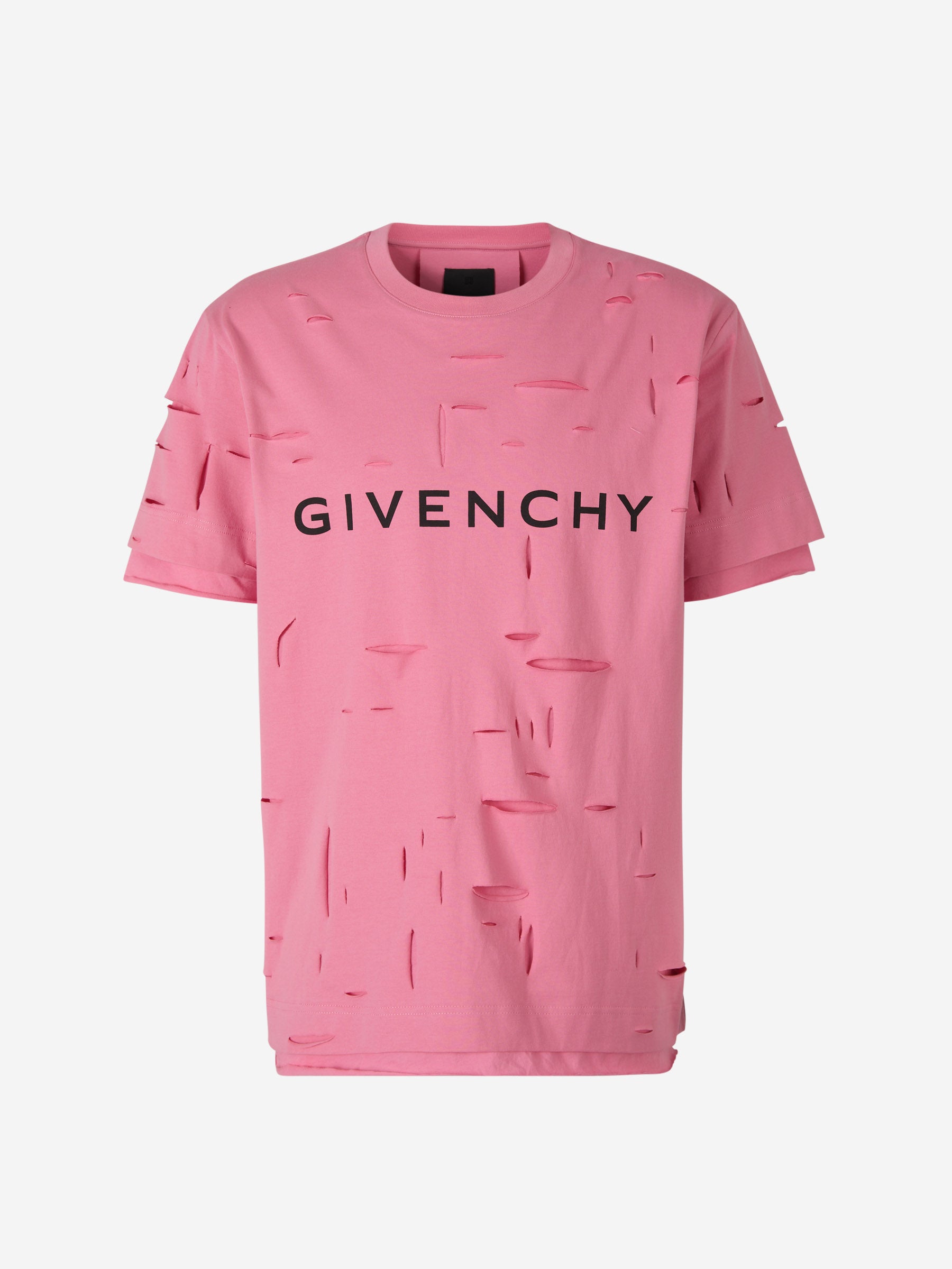 Givenchy Camiseta Diseño Rasgado color Rosa sku 553-003067 01 - Foto 1