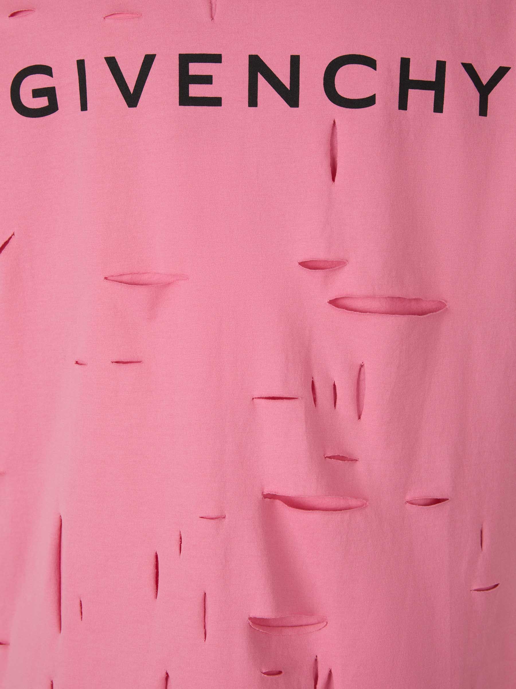 Givenchy Camiseta Diseño Rasgado color Rosa sku 553-003067 01 - Foto 4