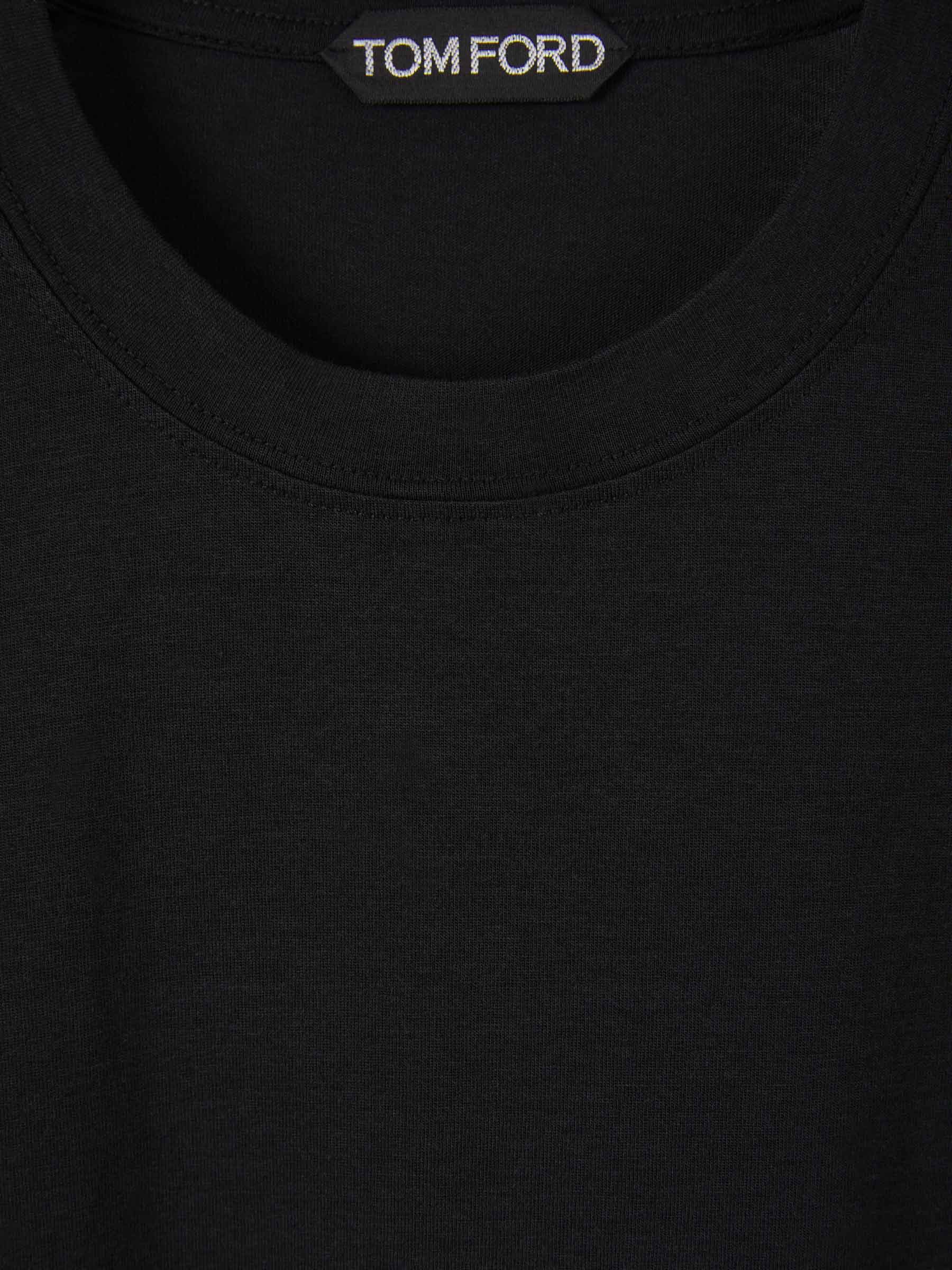 Tom Ford Camiseta Clásica Lisa color Negro sku 553-003104 01 - Foto 3