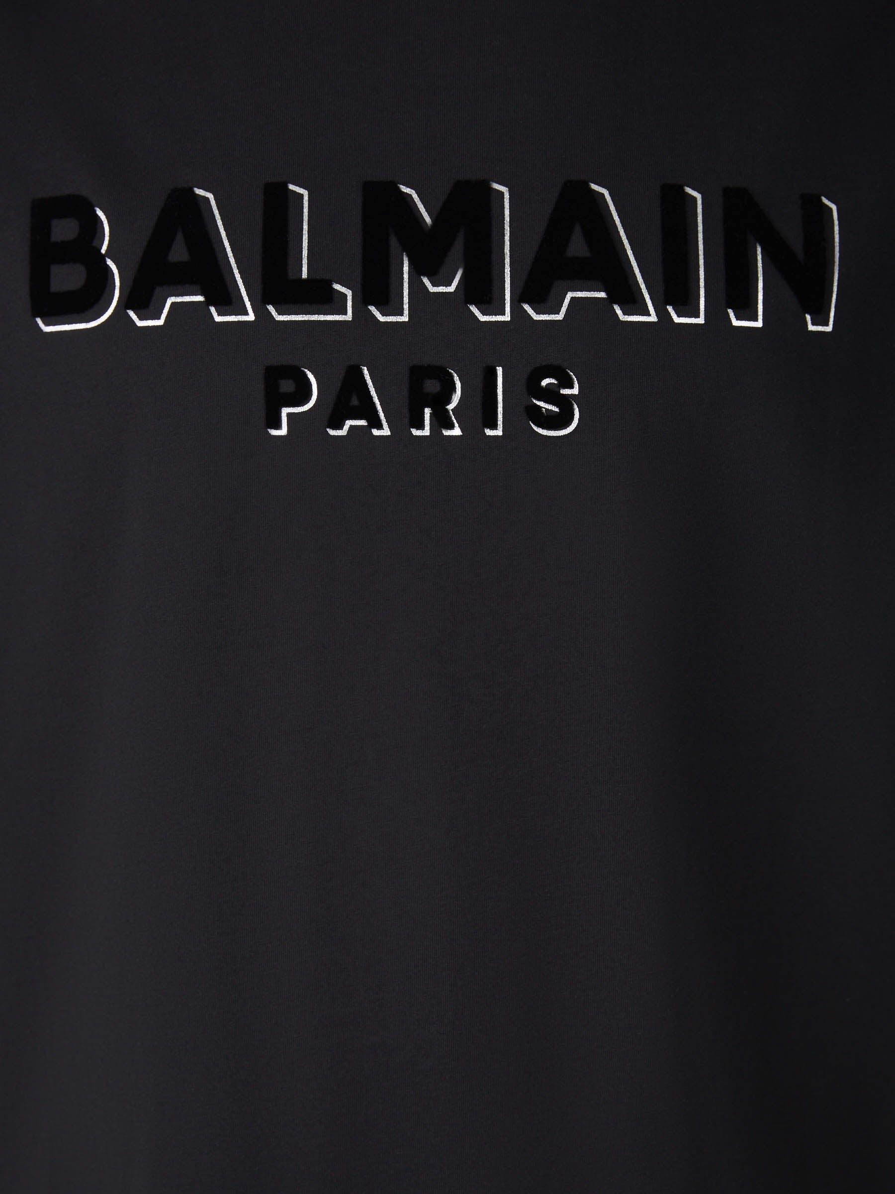 Balmain Camiseta Logo Relieve color Negro sku 553-003117 00 - Foto 4