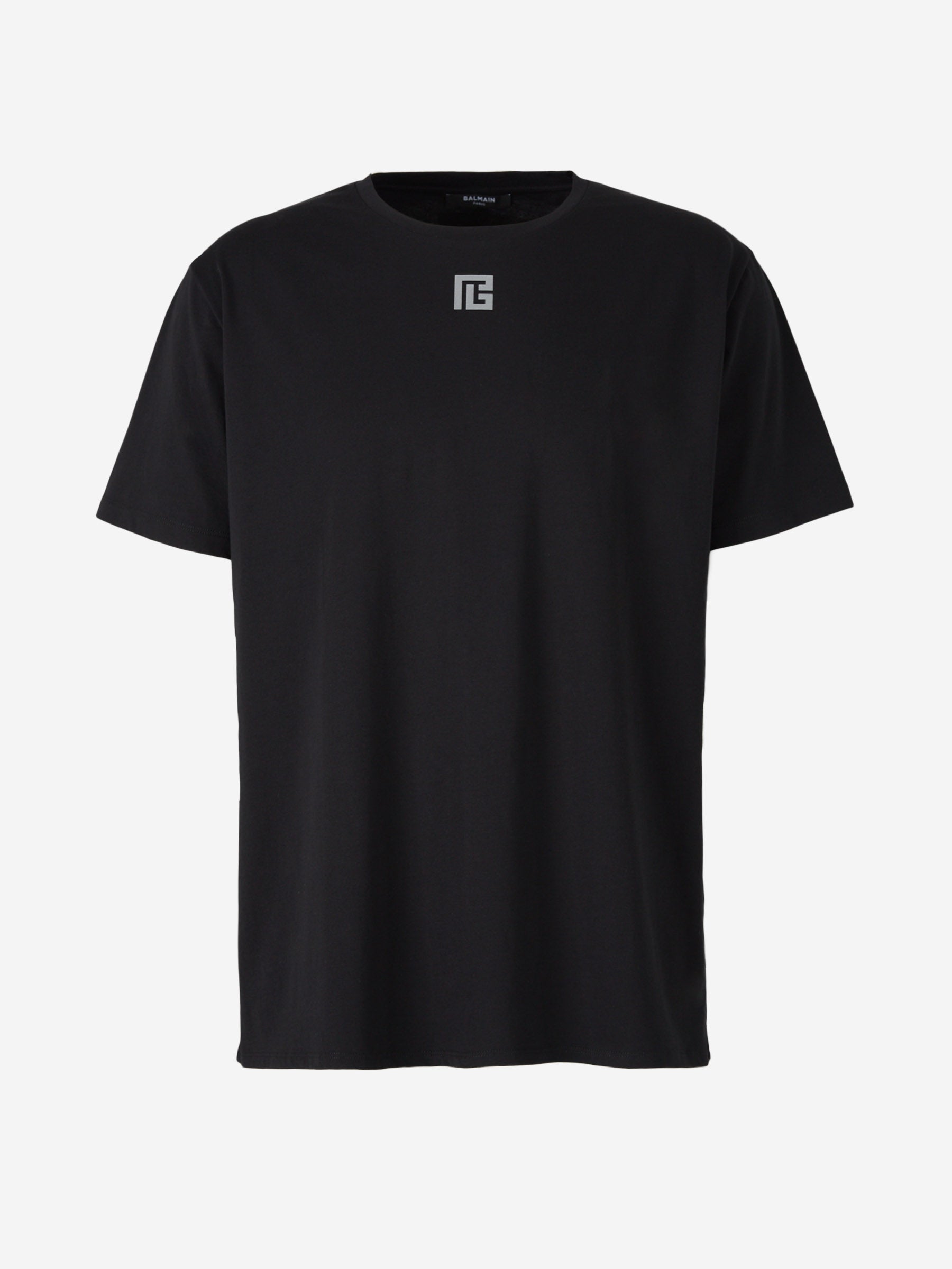Balmain Camiseta Monograma Contraste color Negro sku 553-003121 00 - Foto 1