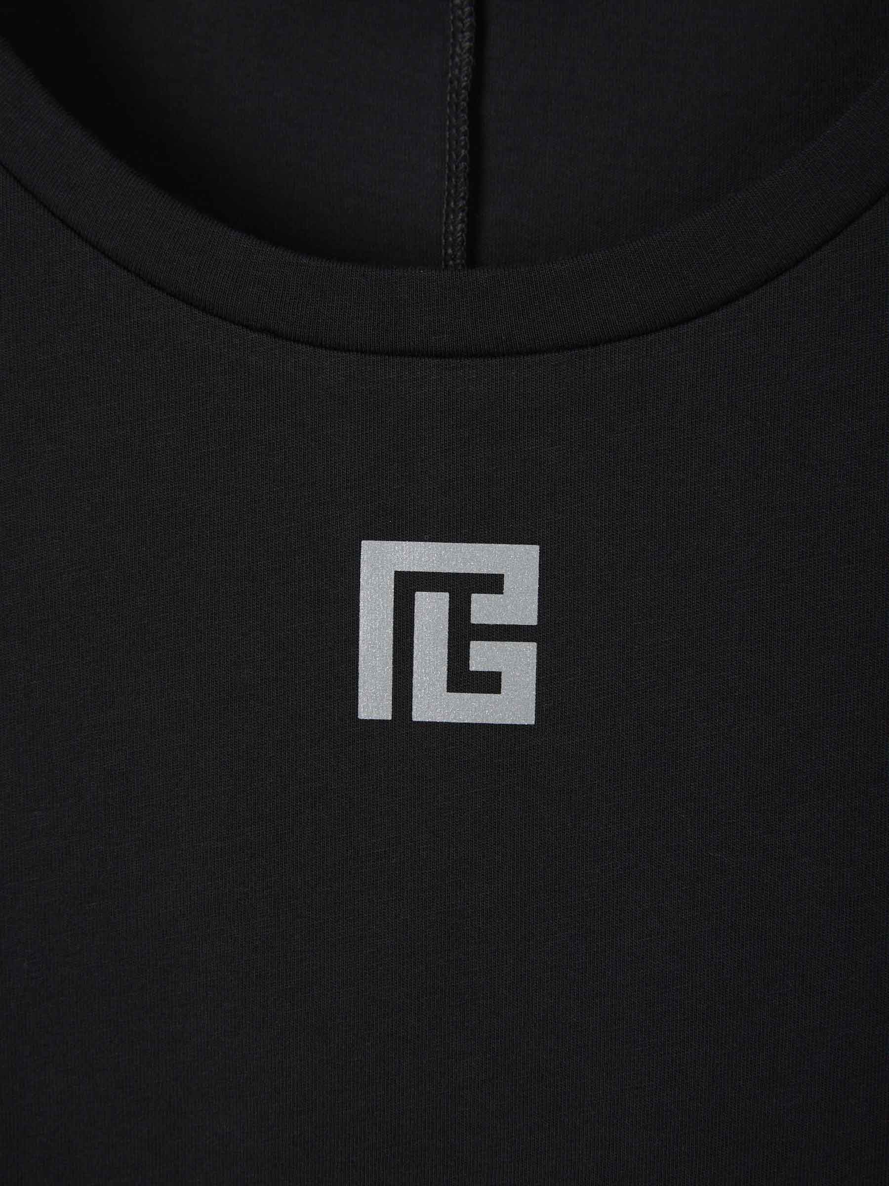 Balmain Camiseta Monograma Contraste color Negro sku 553-003121 00 - Foto 3