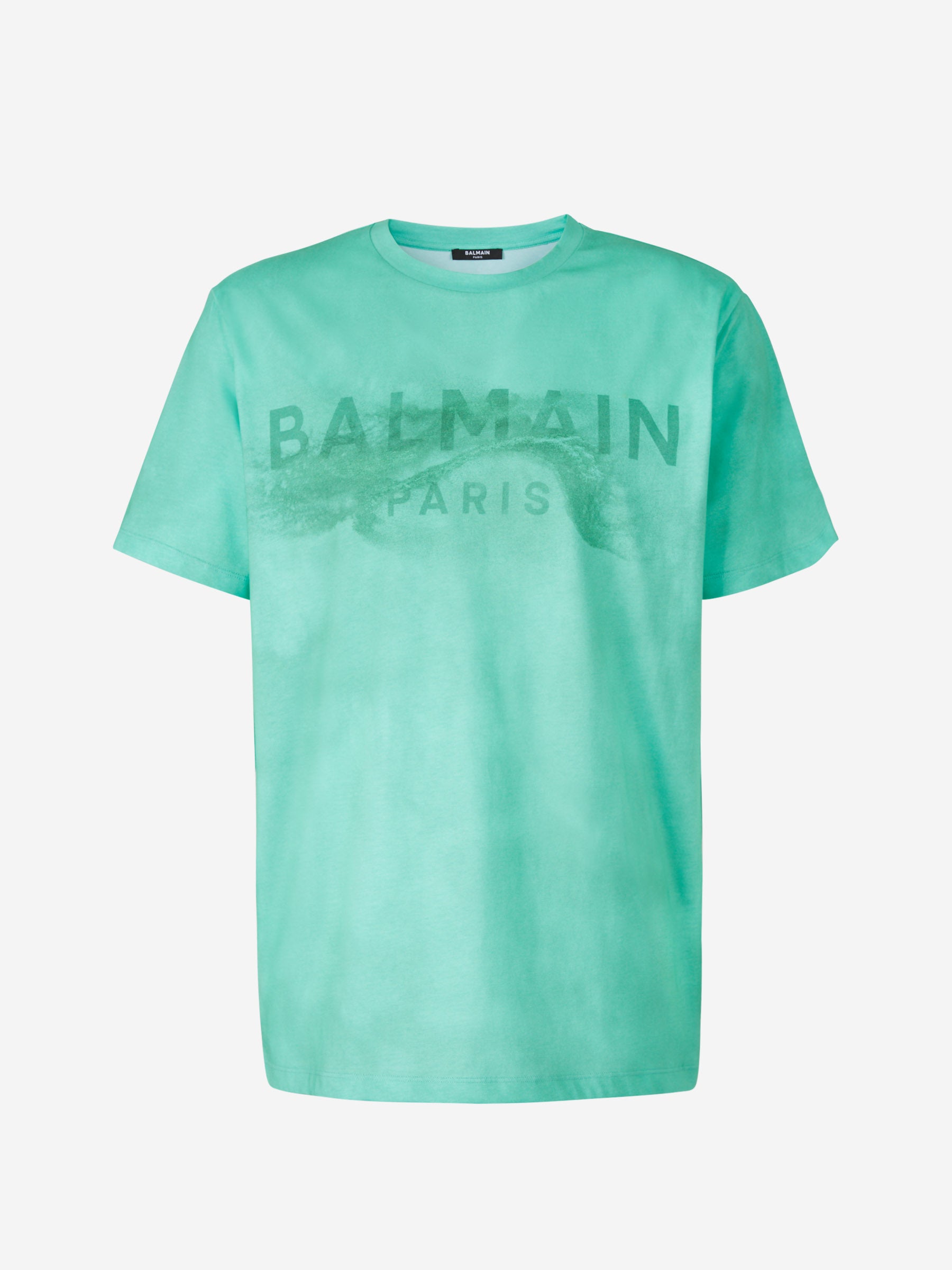 Outlet online Balmain Hombre Camiseta Gráfico Estampado color Verde Azulado sku 553-003123 01 - Foto 6
