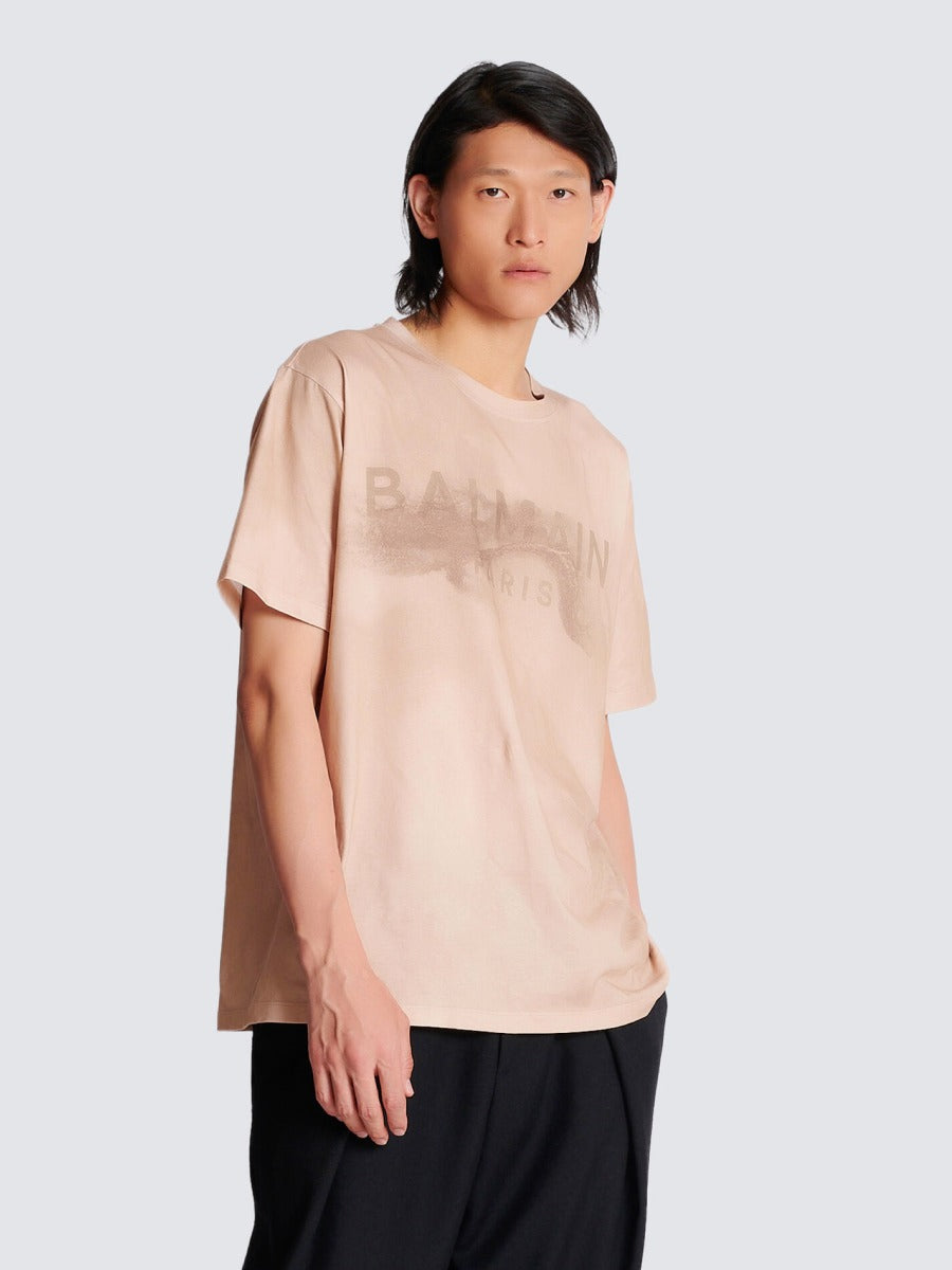 Outlet online Balmain Hombre Camiseta Gráfico Estampado color Verde Azulado sku 553-003123 01 - Foto 5