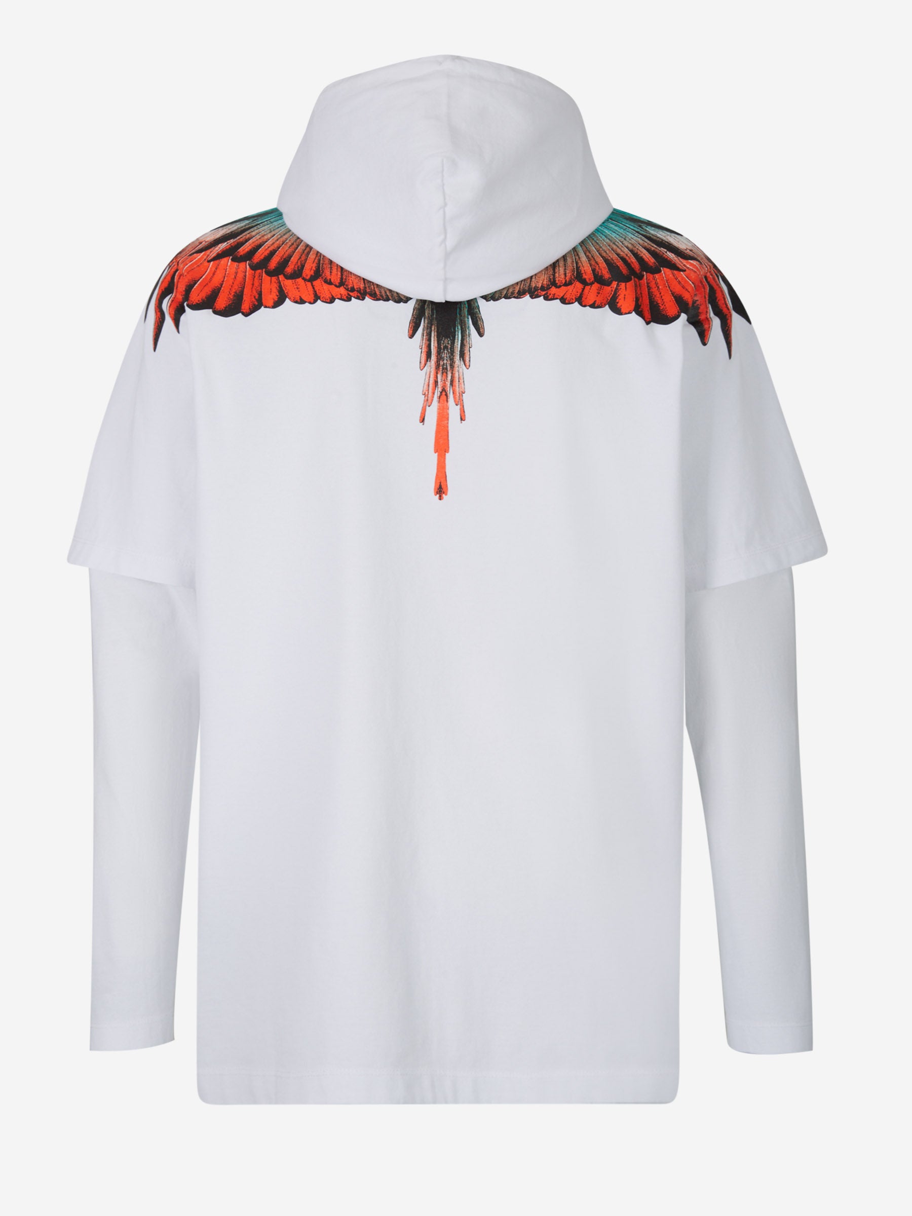 Outlet online Marcelo Burlon Hombre Sudadera Camiseta Capucha color Blanco sku 553-003157 01 - Foto 2
