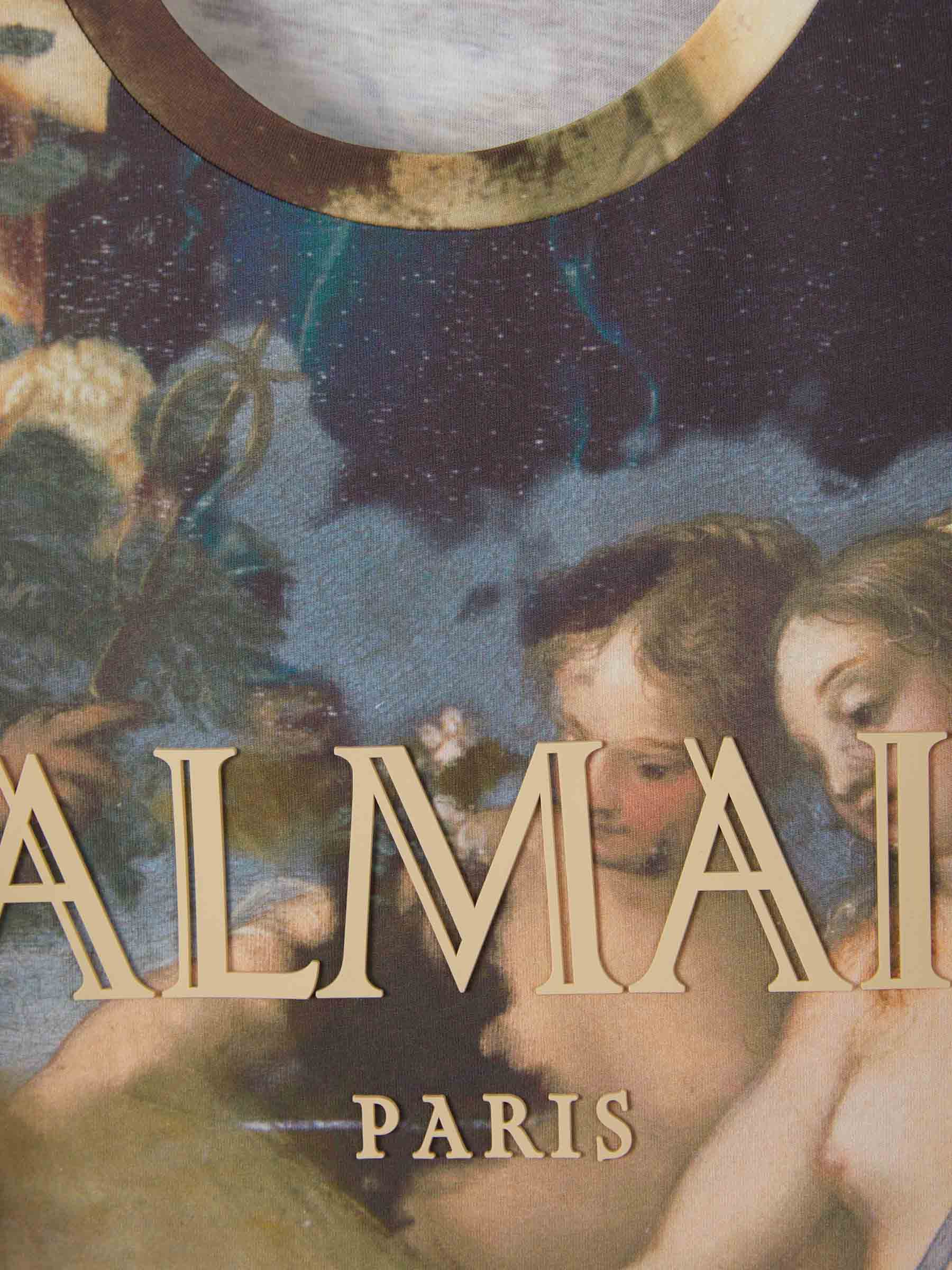 Balmain Camiseta Oversized Estampada color Multicolor sku 553-003162 01 - Foto 3