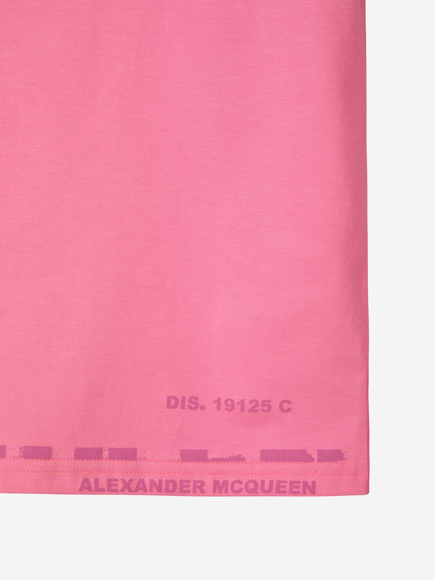 Alexander McQueen Camiseta Logo Graffiti color Gris Claro sku 553-003181 02 - Foto 10