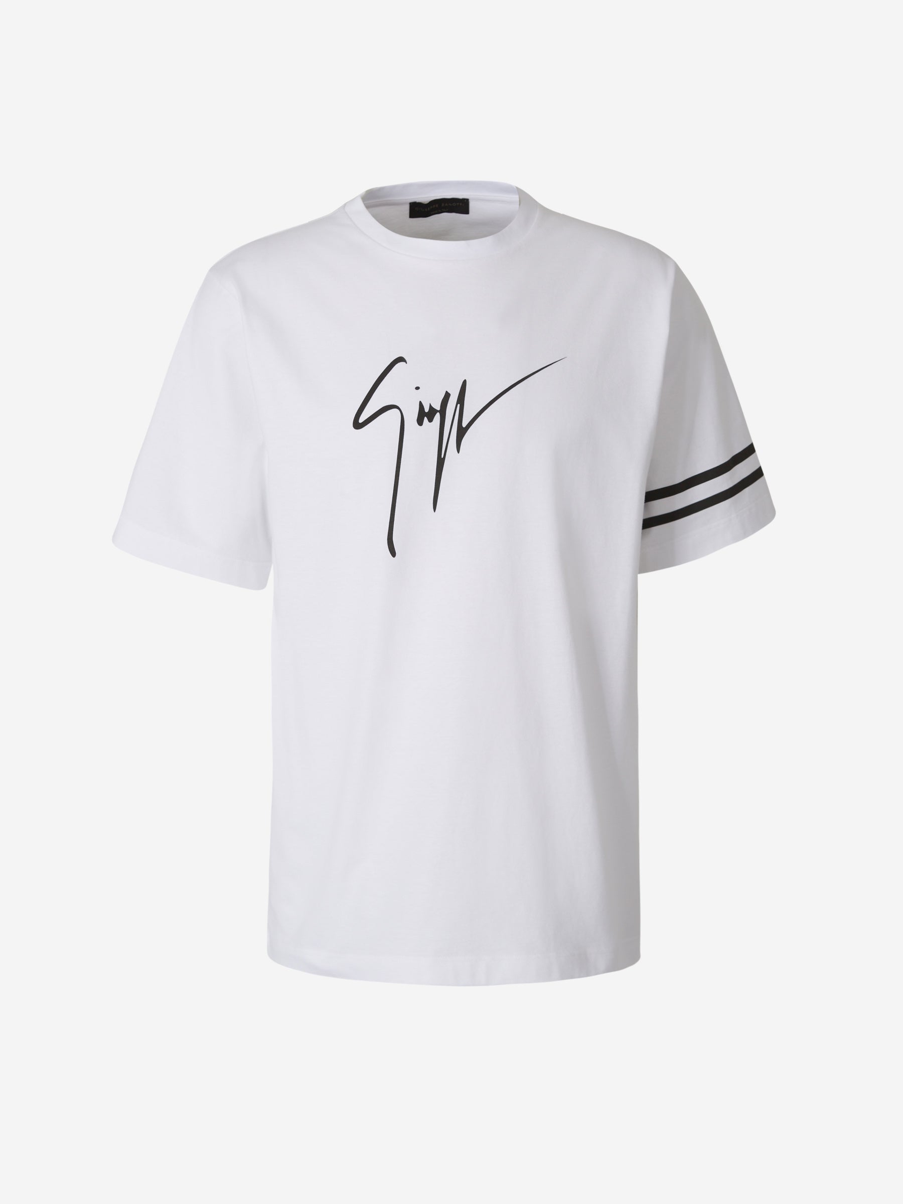 Giuseppe Zanotti Camiseta Algodón Logo color Blanco sku 553-003182 01 - Foto 1
