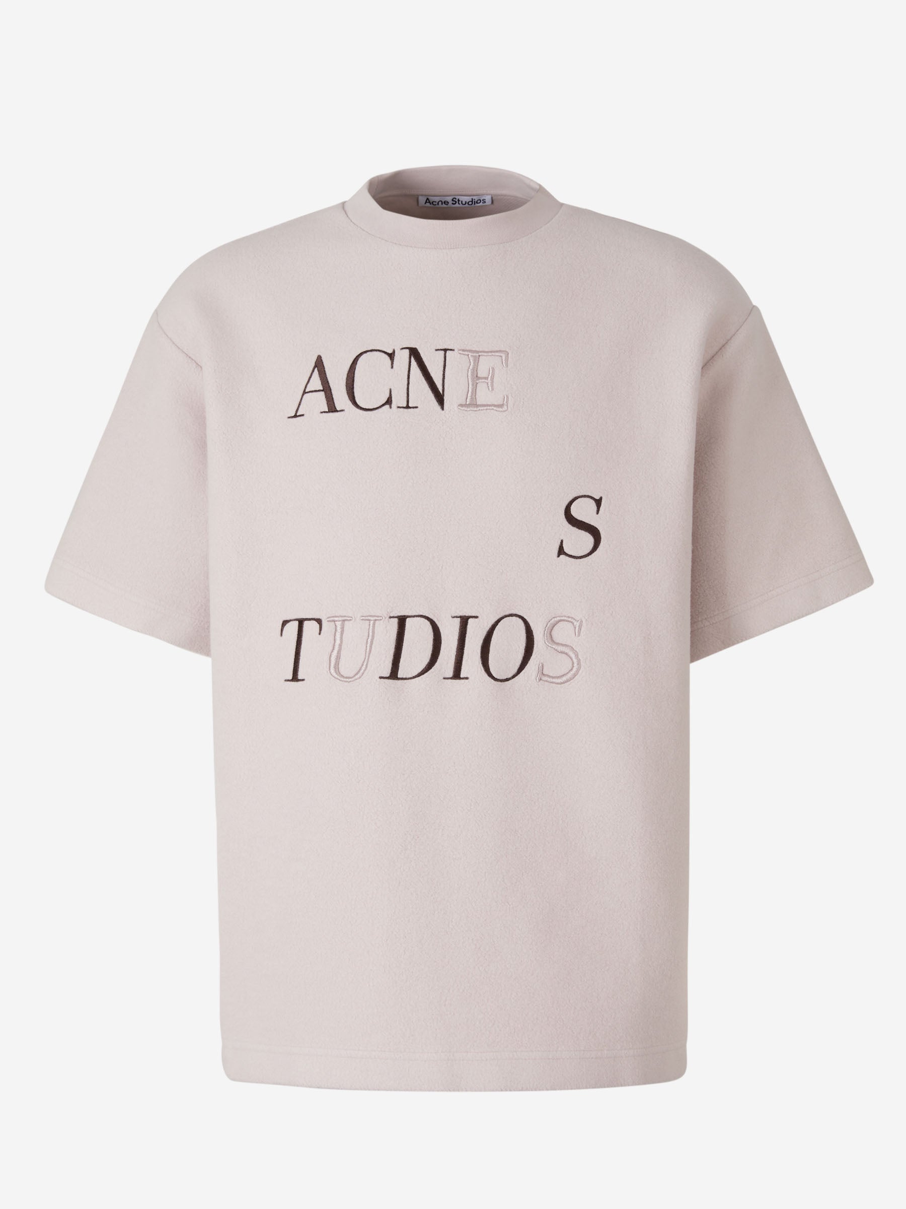 Acne Studios Camiseta Logo Bordado color Lila sku 553-003192 01 - Foto 1