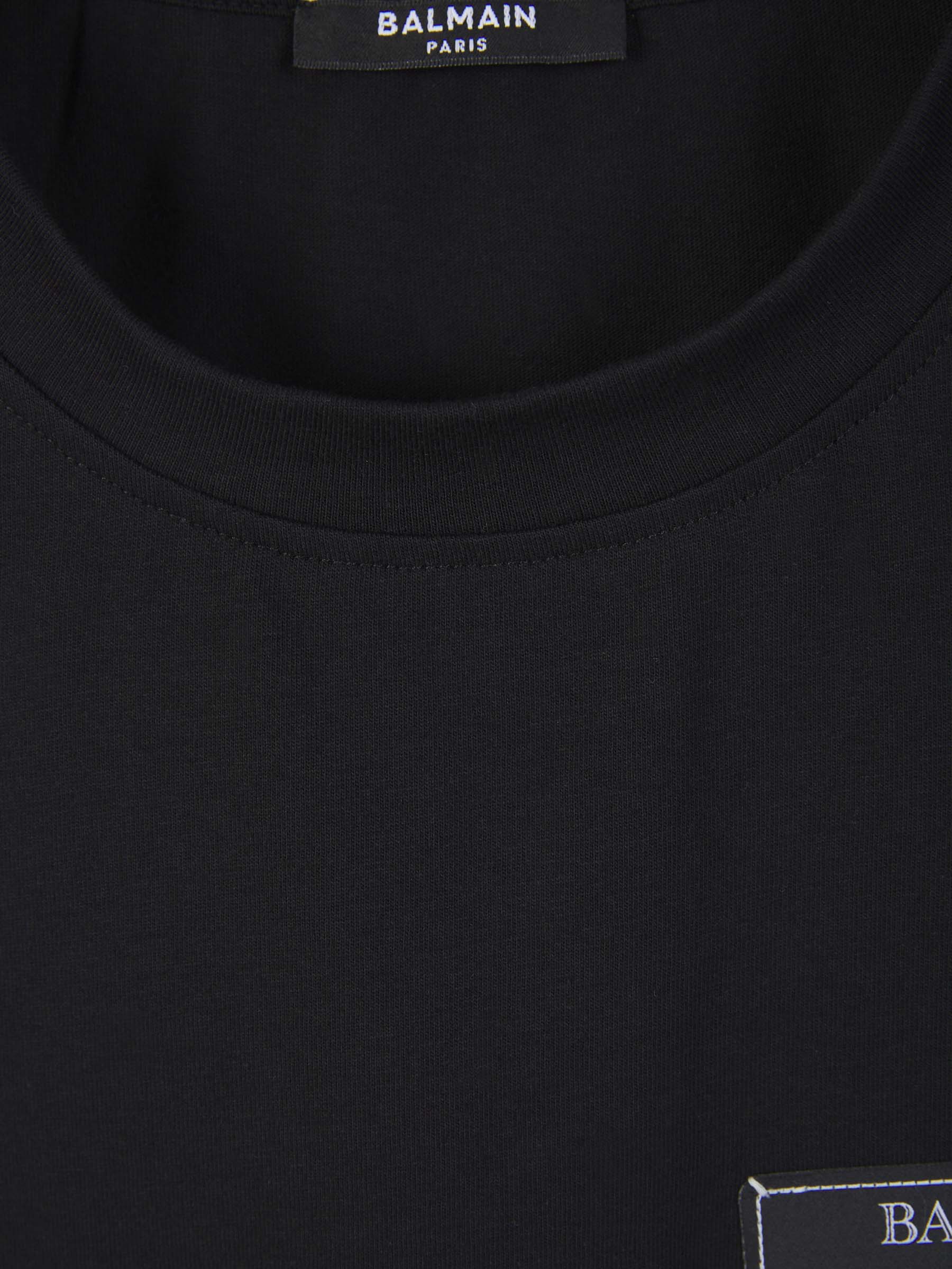 Balmain Camiseta Parche Logo color Negro sku 553-003234 00 - Foto 3