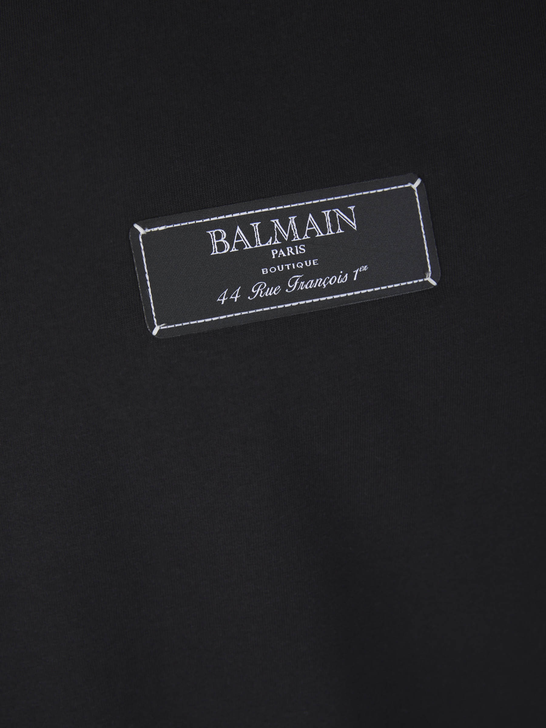 Balmain Camiseta Parche Logo color Negro sku 553-003234 00 - Foto 4