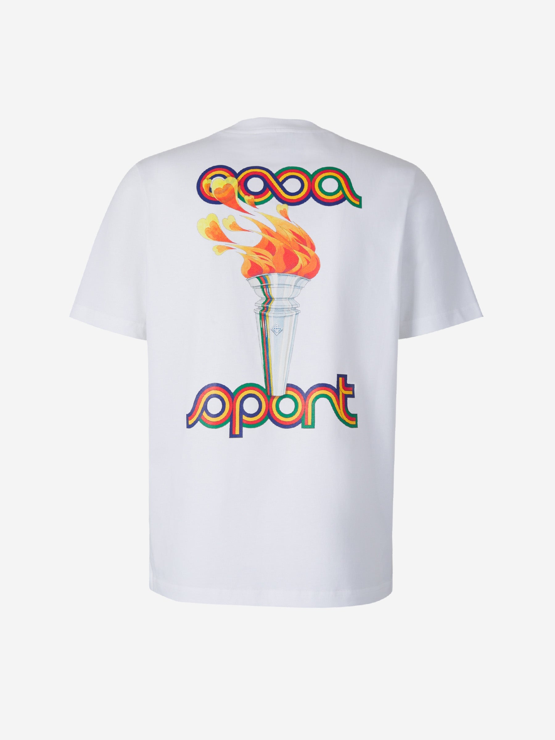 Casablanca Camiseta La Flamme color Blanco sku 553-003248 01 - Foto 2