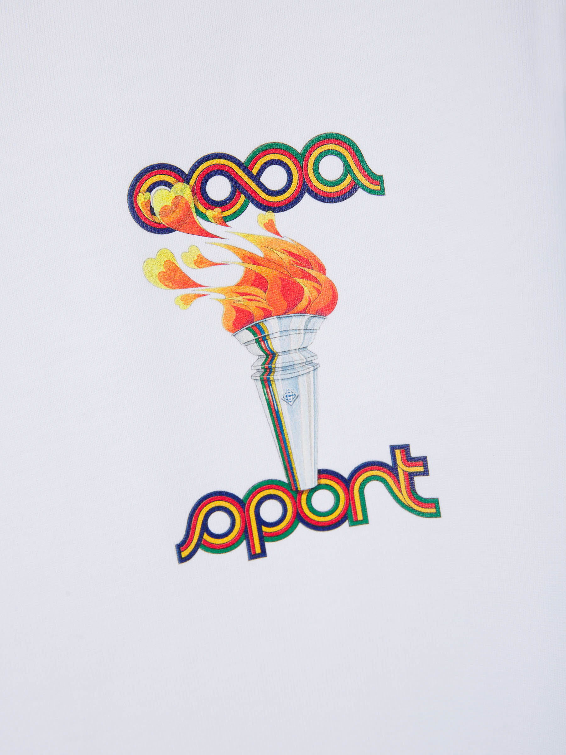 Casablanca Camiseta La Flamme color Blanco sku 553-003248 01 - Foto 4