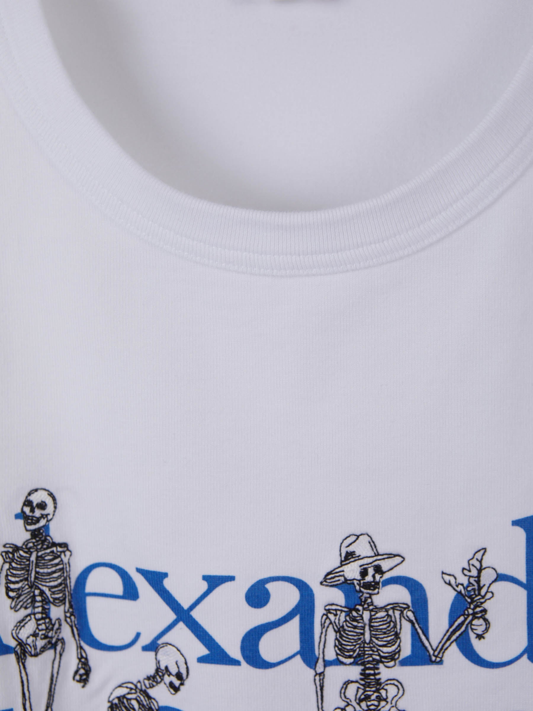 Outlet online Alexander McQueen Hombre Camiseta Gráfico Estampado color Blanco sku 553-003267 01 - Foto 5