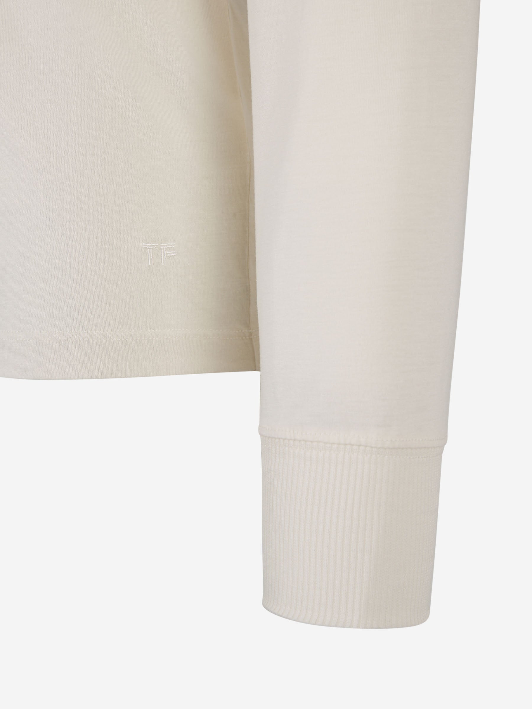 Tom Ford Camiseta Punto Algodón color Crema sku 553-003276 01 - Foto 2