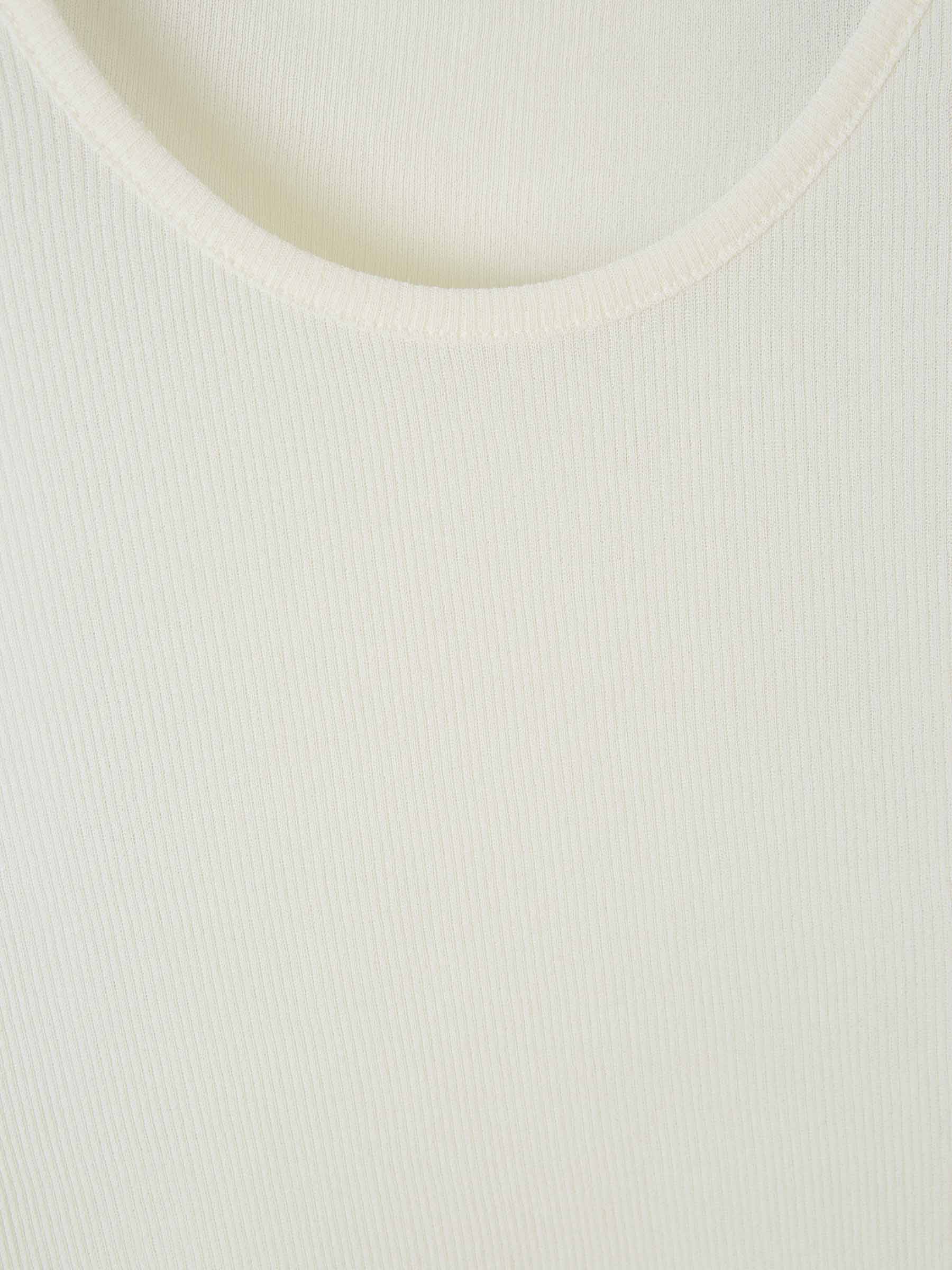 Ami Paris Camiseta Larga Sin Mangas color Crema sku 553-003279 01 - Foto 4