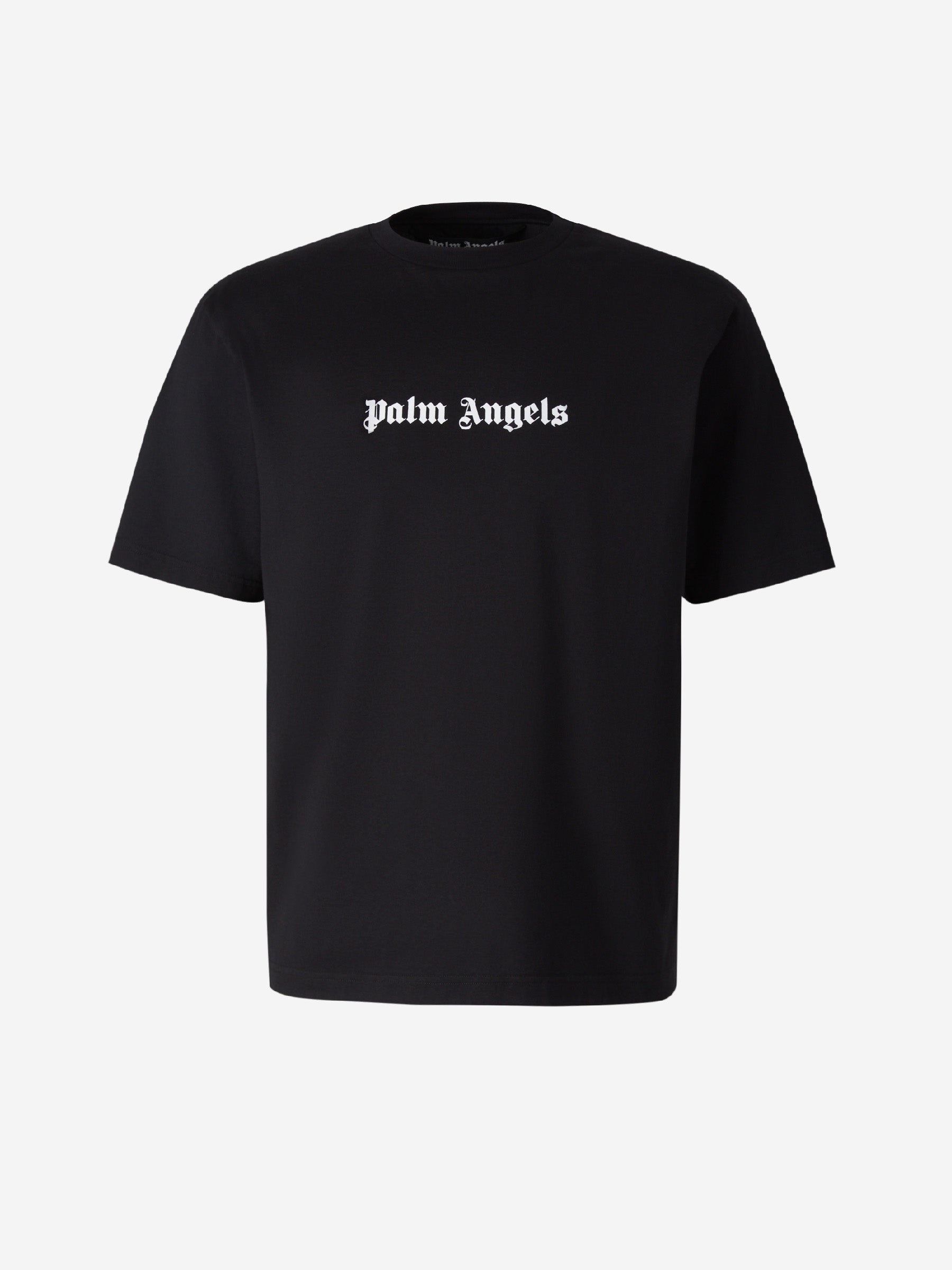 Palm Angels Camiseta Algodón logo color Negro sku 553-003290 02 - Foto 1