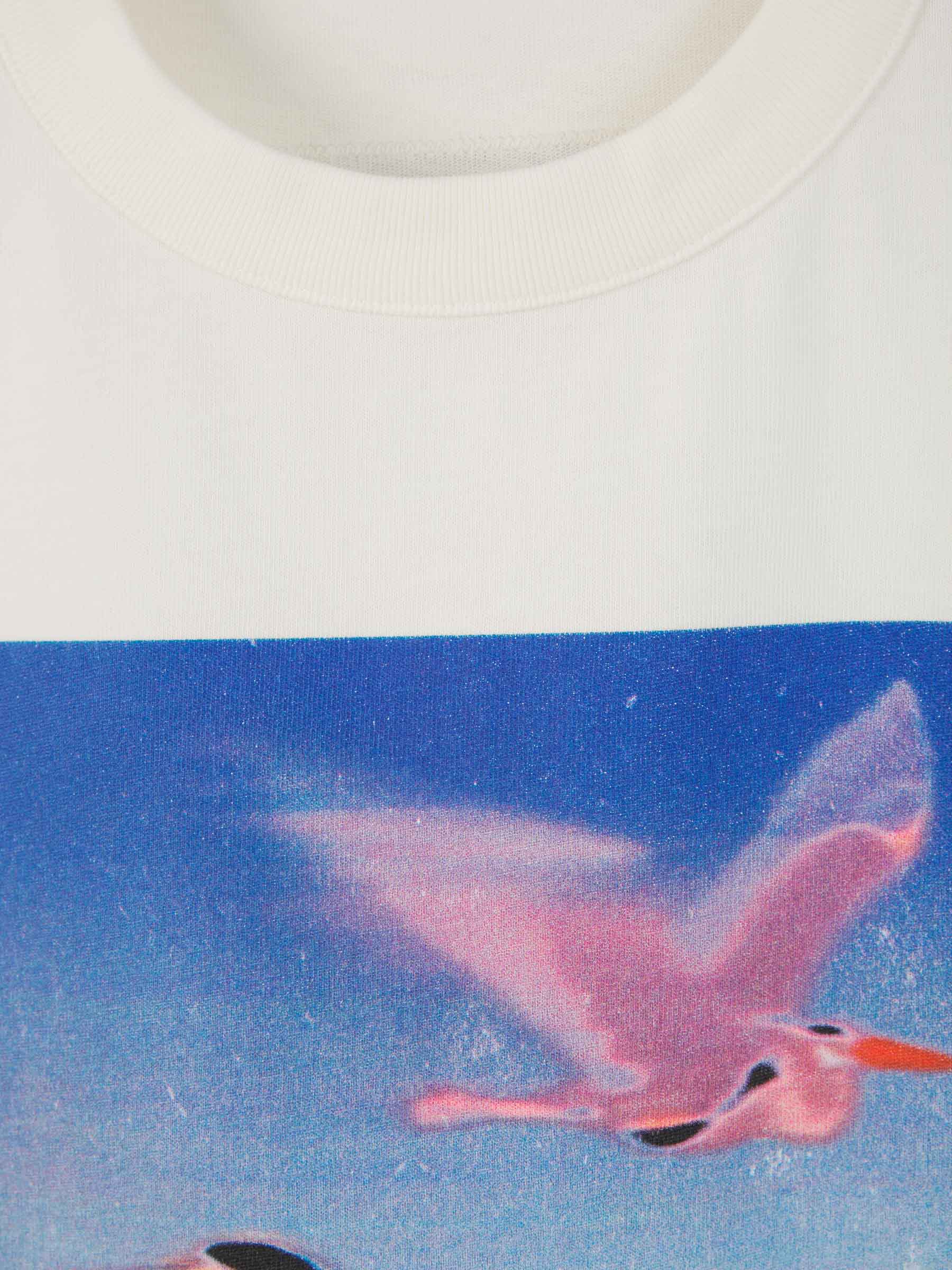 Heron Preston Camiseta Gráfico Estampado color Beis sku 553-003309 01 - Foto 3