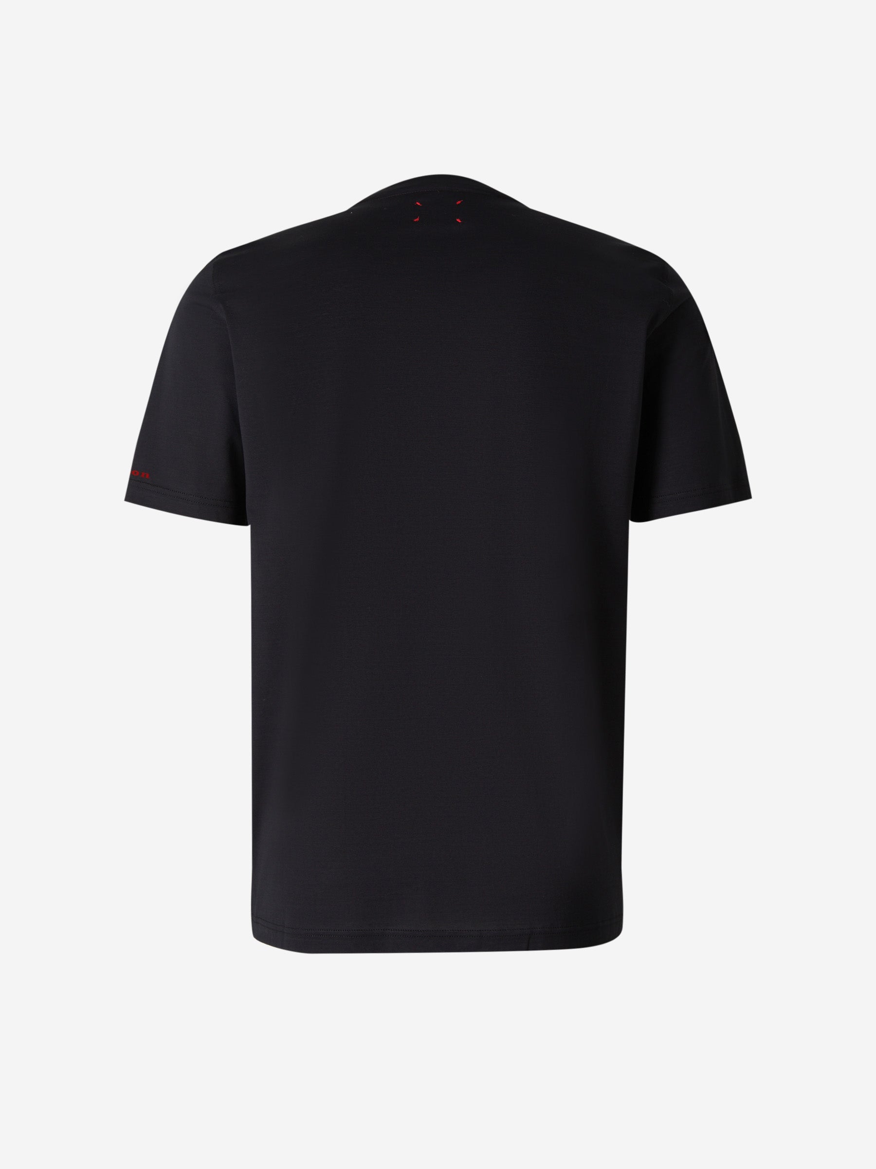 Kiton Camiseta Lisa Algodón color Negro sku 553-003321 01 - Foto 2