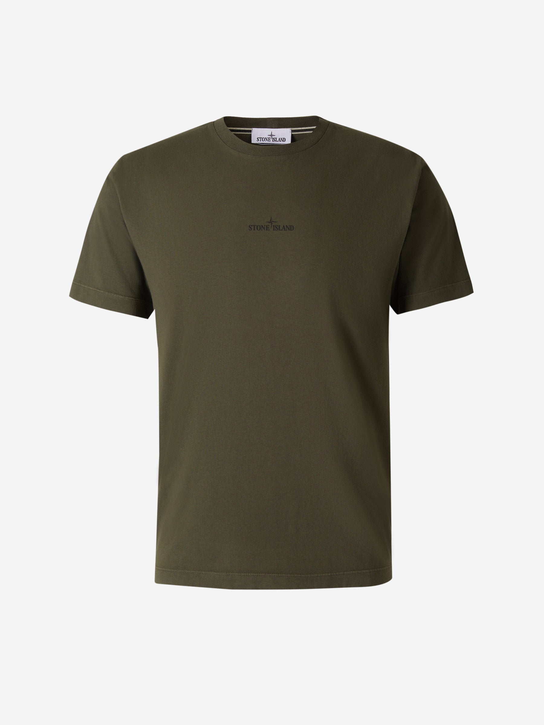 Stone Island Camiseta Logo Bordado color Verde Oscuro sku 553-003373 02 - Foto 1