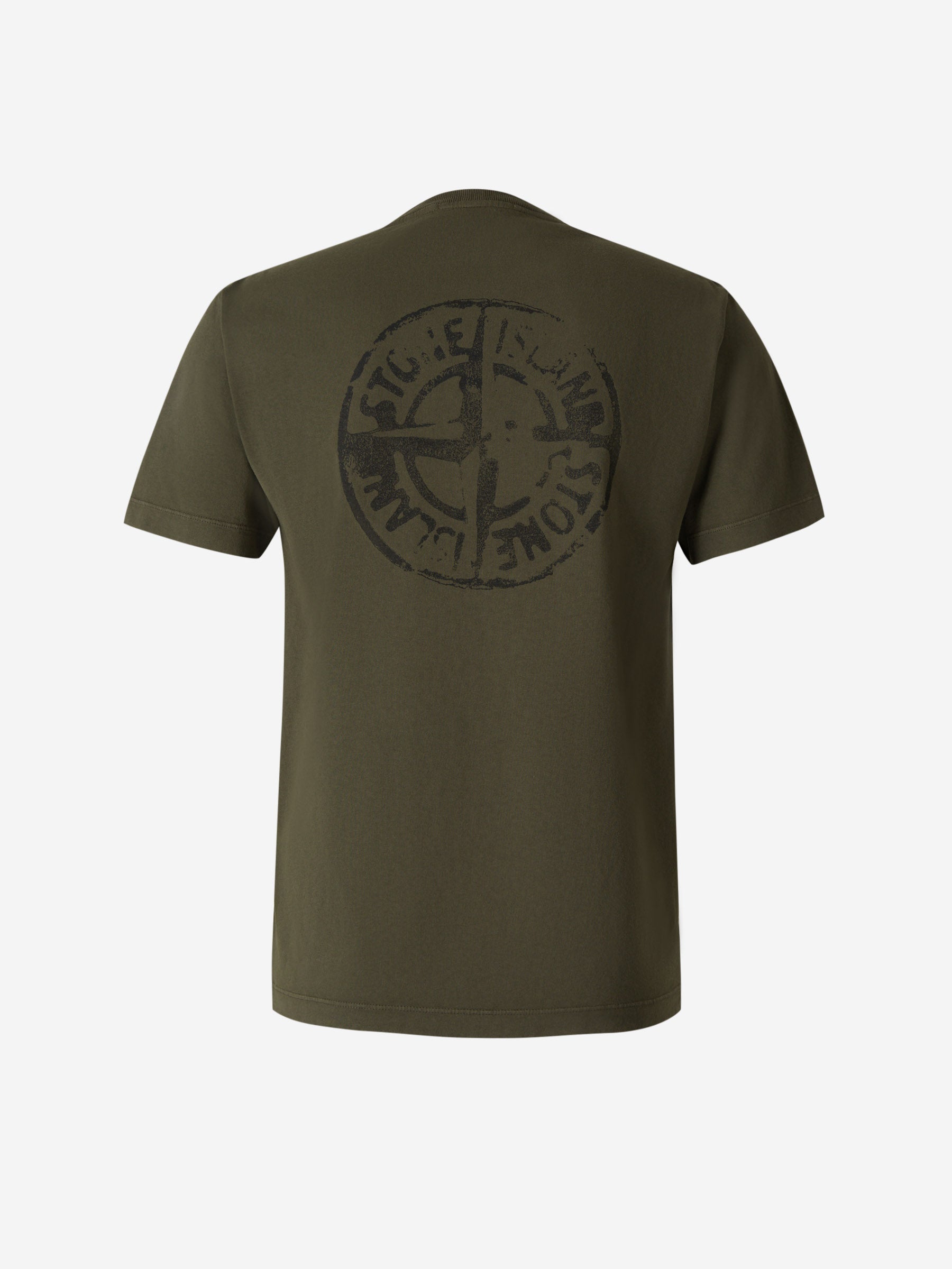 Stone Island Camiseta Logo Bordado color Verde Oscuro sku 553-003373 02 - Foto 2