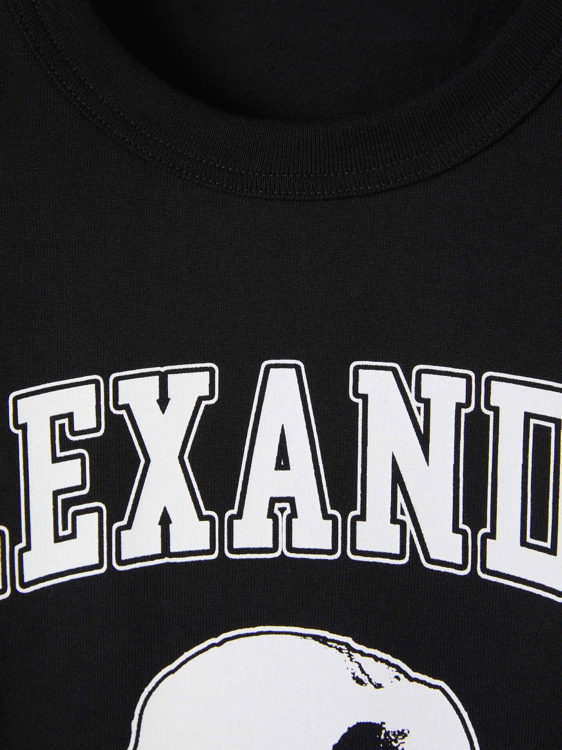 Alexander McQueen Camiseta Gráfico Calavera color Negro sku 553-003400 01 - Foto 3