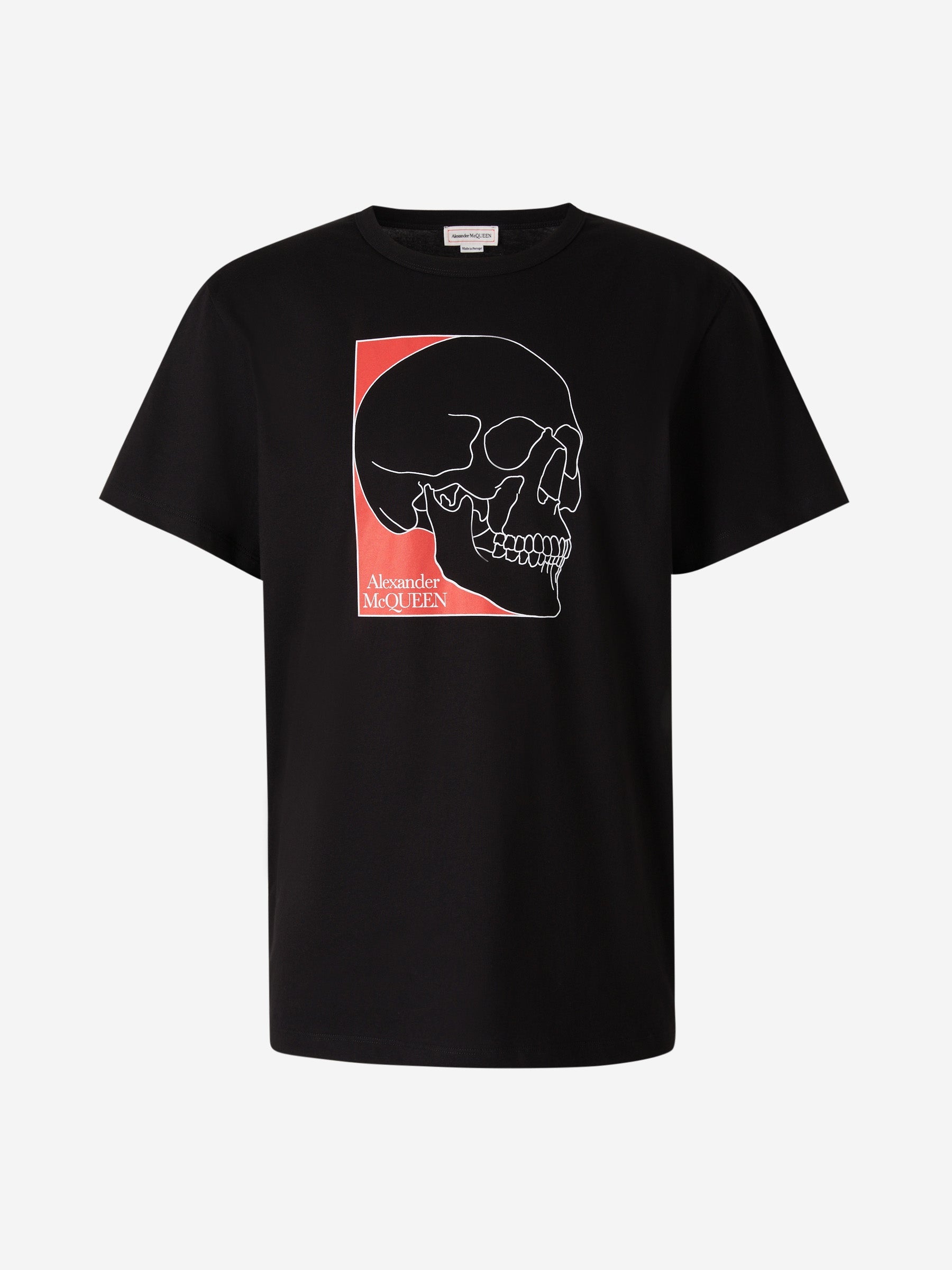 Outlet online Alexander McQueen Hombre Camiseta Gráfico Estampado color Negro sku 553-003405 01 - Foto 1