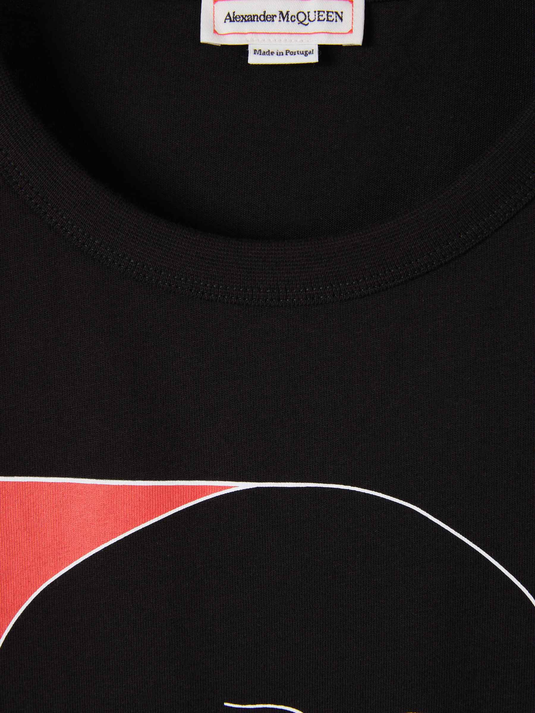 Outlet online Alexander McQueen Hombre Camiseta Gráfico Estampado color Negro sku 553-003405 01 - Foto 3