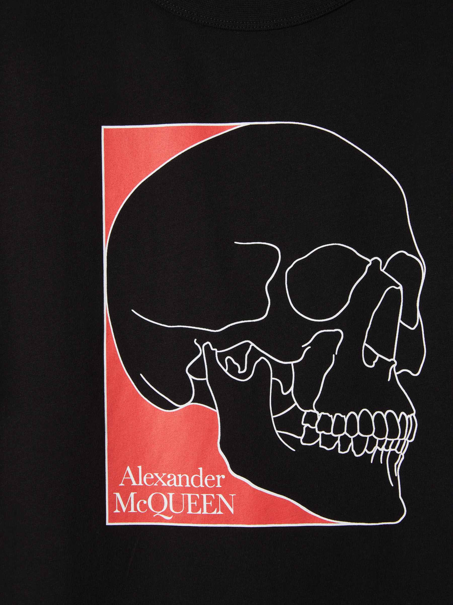 Outlet online Alexander McQueen Hombre Camiseta Gráfico Estampado color Negro sku 553-003405 01 - Foto 4