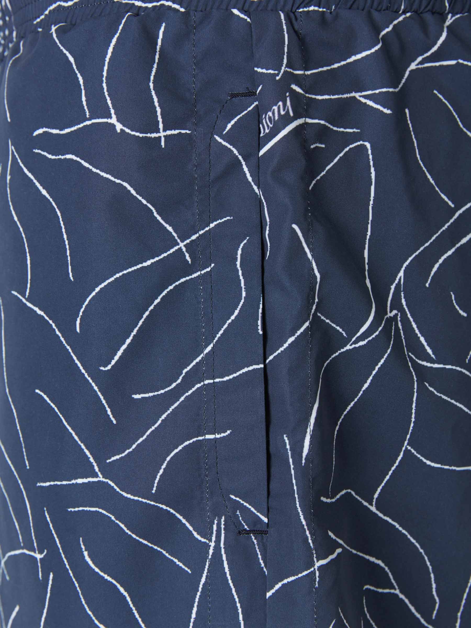 Brioni Bañador Motivo Geométrico color Azul Noche sku 561-001052 01 - Foto 3