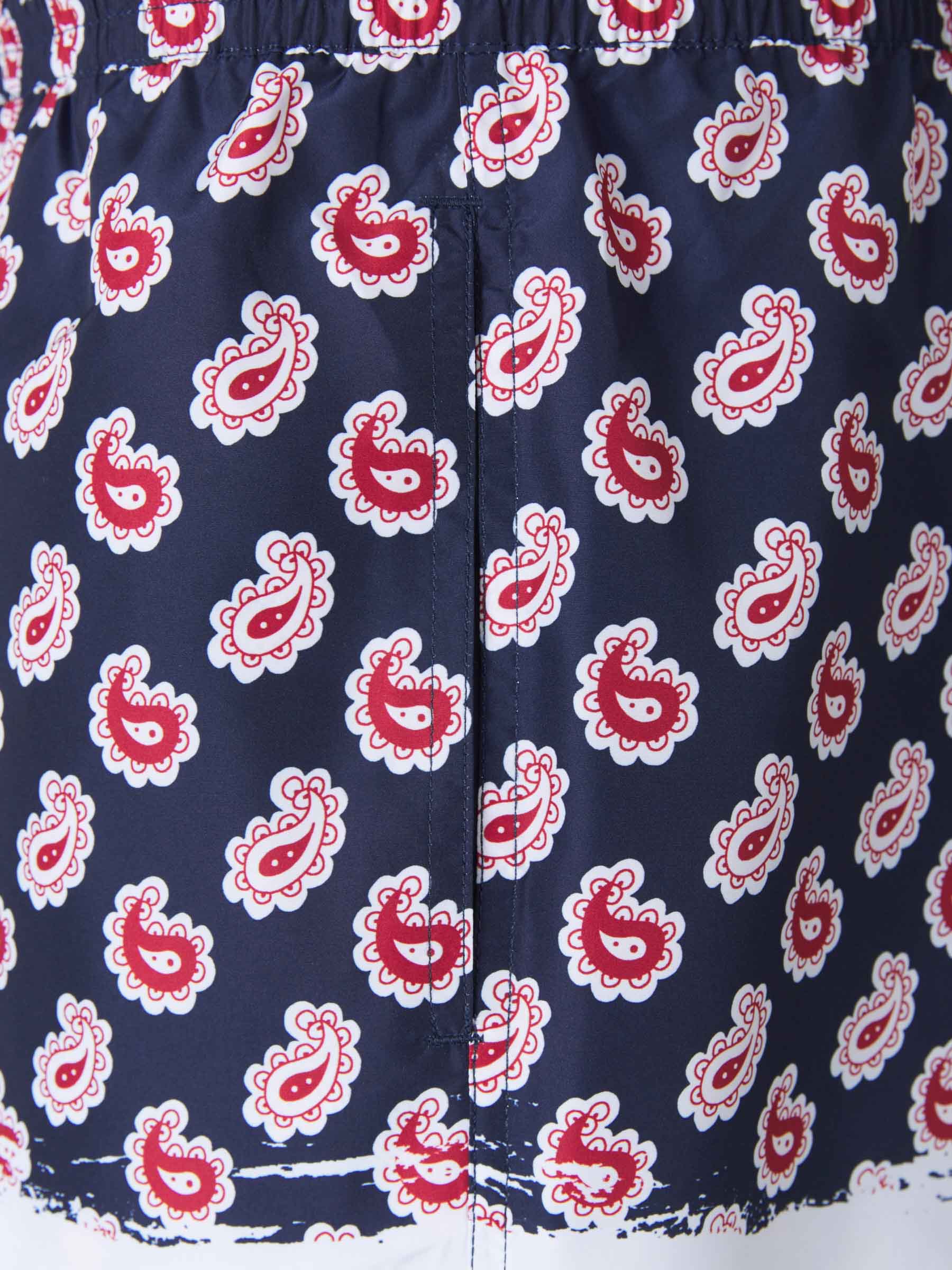 Etro Bañador Paisley Logo color Azul Noche sku 561-001073 01 - Foto 3