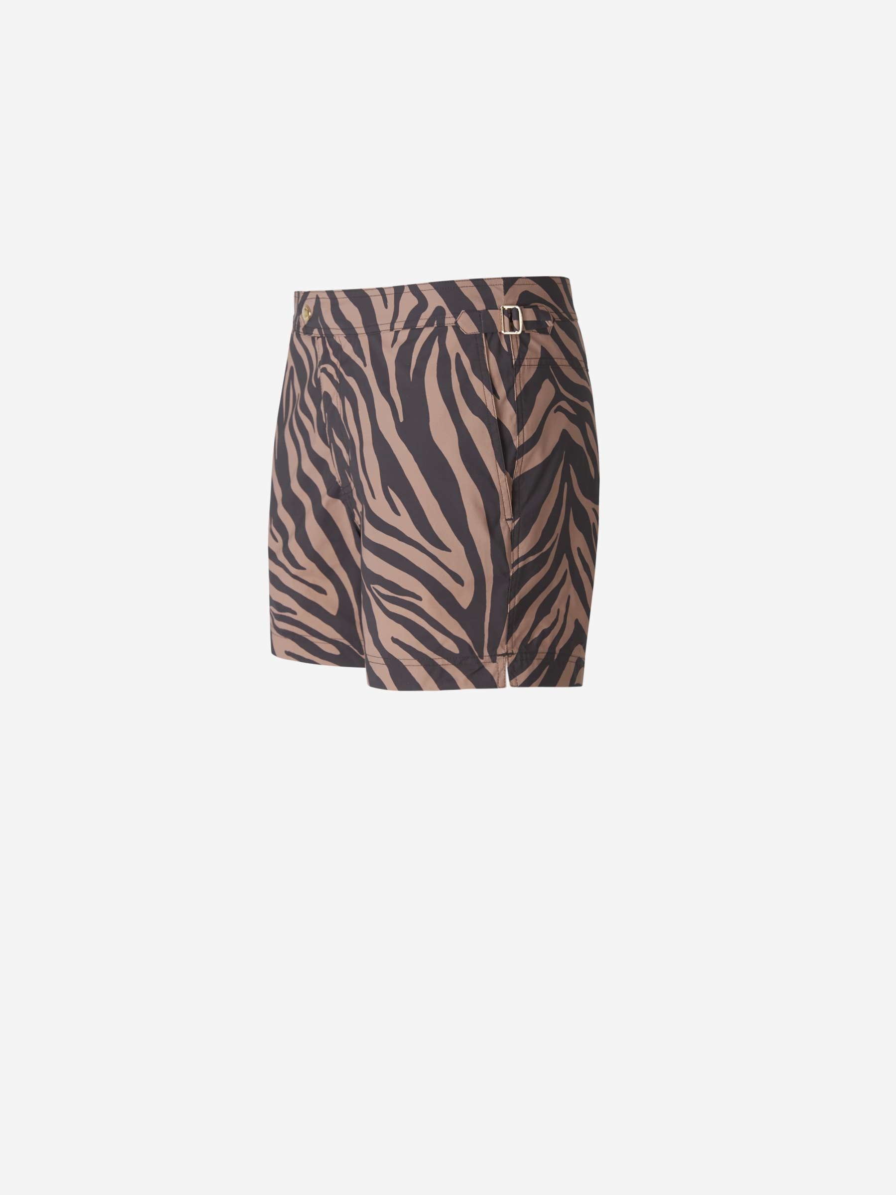 Tom Ford Bañador Estampado Cebra color Marrón sku 561-001082 01 - Foto 2