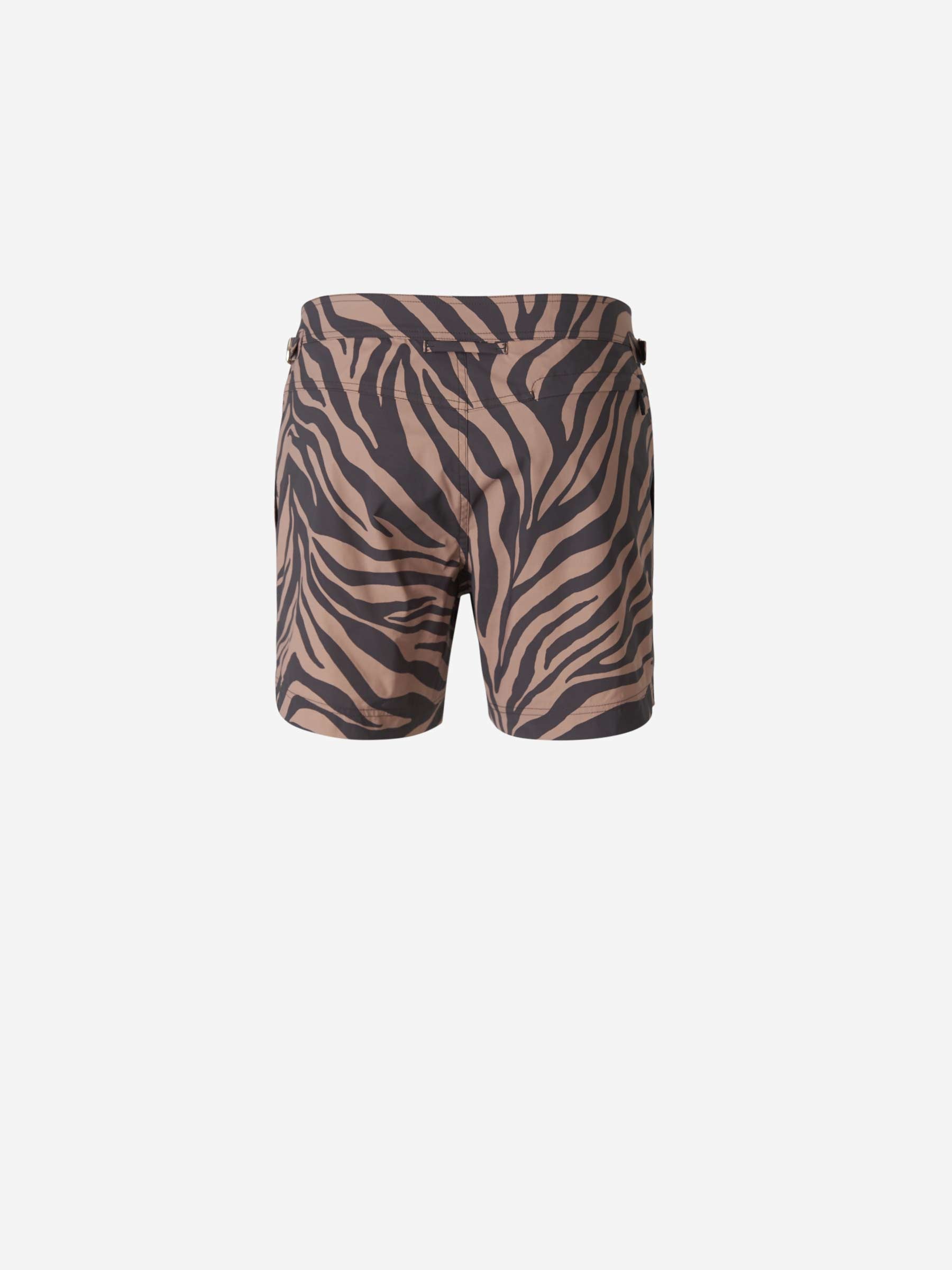 Tom Ford Bañador Estampado Cebra color Marrón sku 561-001082 01 - Foto 3