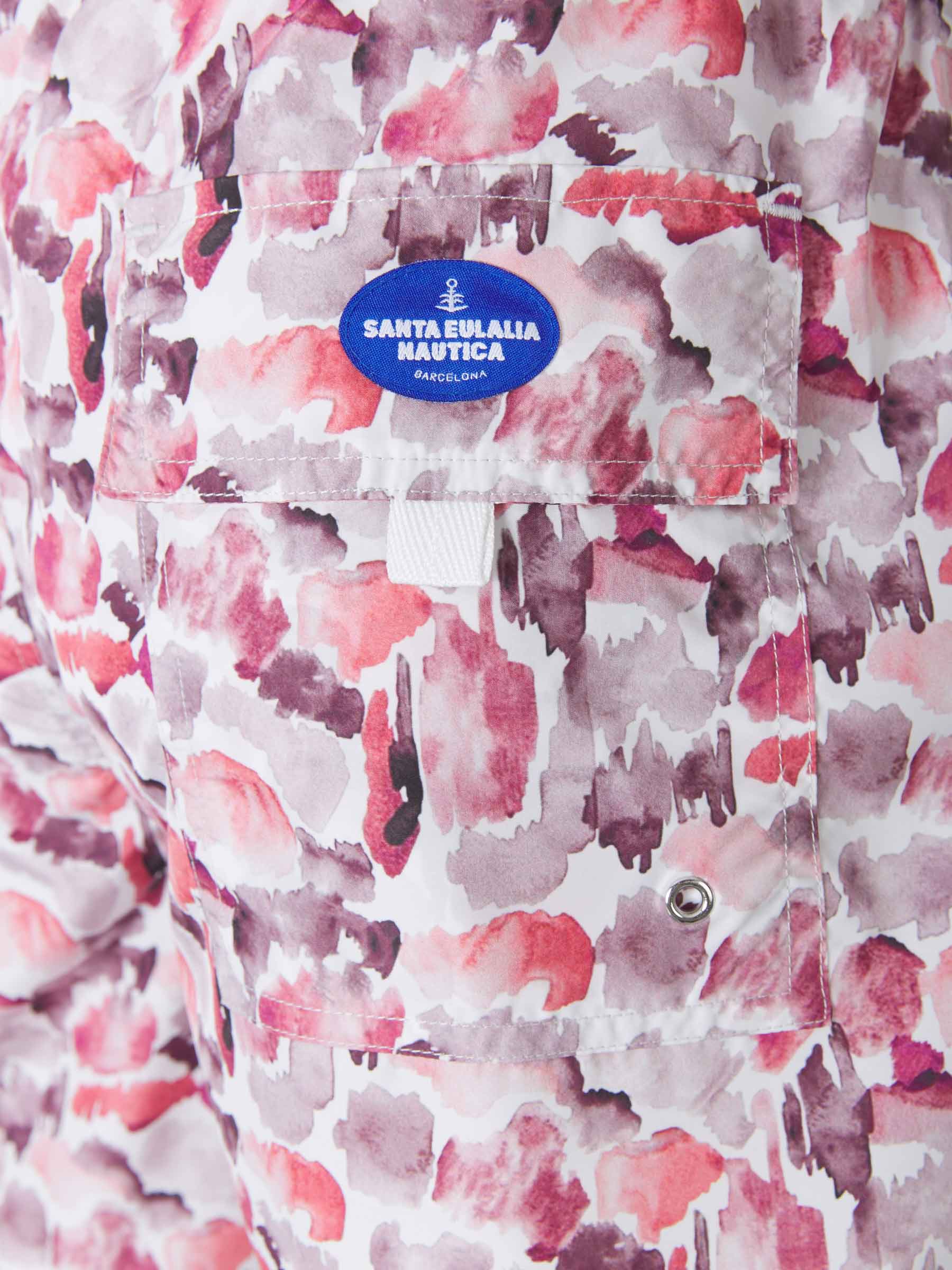 Santa Eulalia Bañador Motivo Pinceladas color Rojo Cereza sku 561-001090 02 - Foto 4