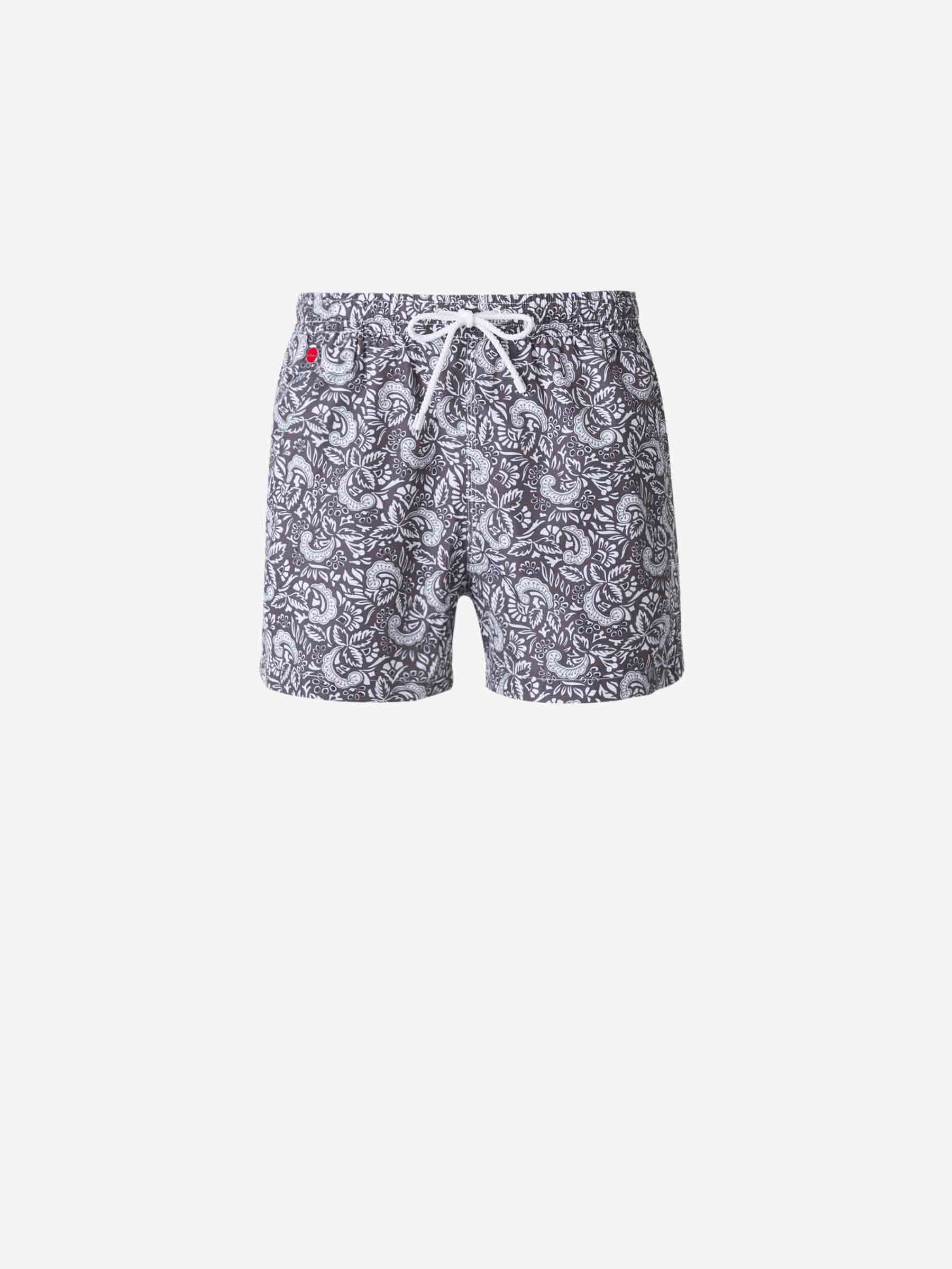 Kiton Bañador Estampado Paisley color Negro sku 561-001121 01 - Foto 1