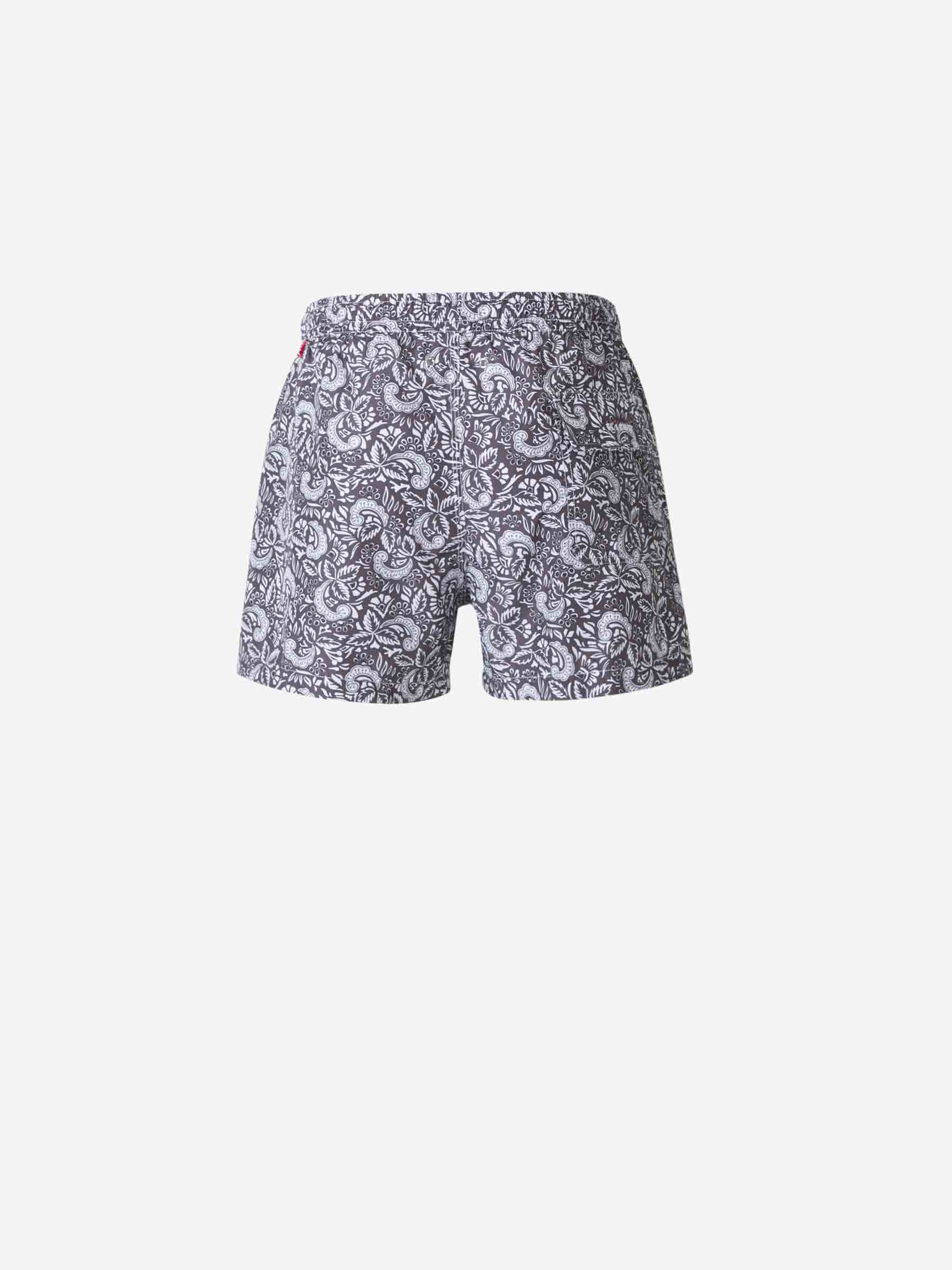 Kiton Bañador Estampado Paisley color Negro sku 561-001121 01 - Foto 3