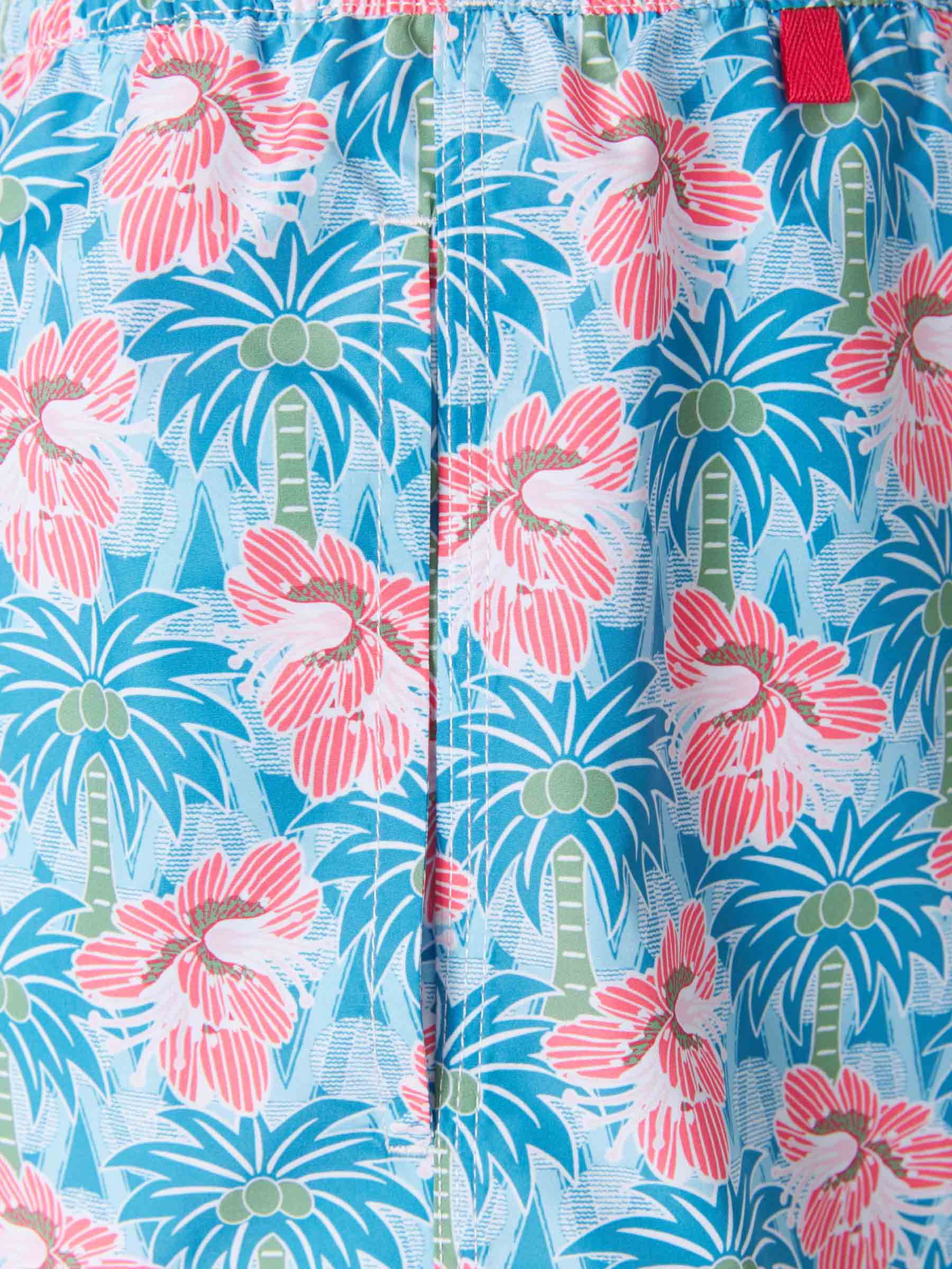 Kiton Bañador Palmeras color Azul Cielo sku 561-001122 01 - Foto 4