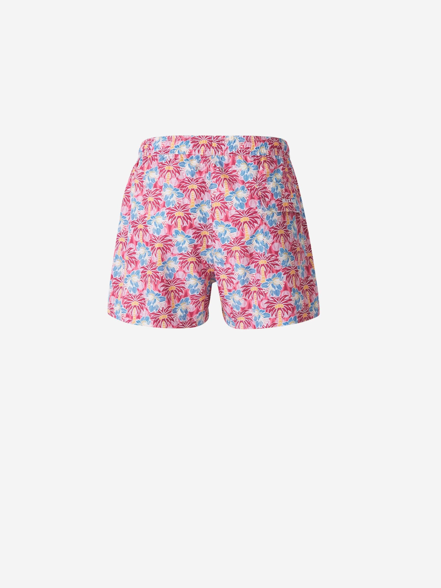 Kiton Bañador Motivo Palmeras color Rojo sku 561-001123 01 - Foto 3