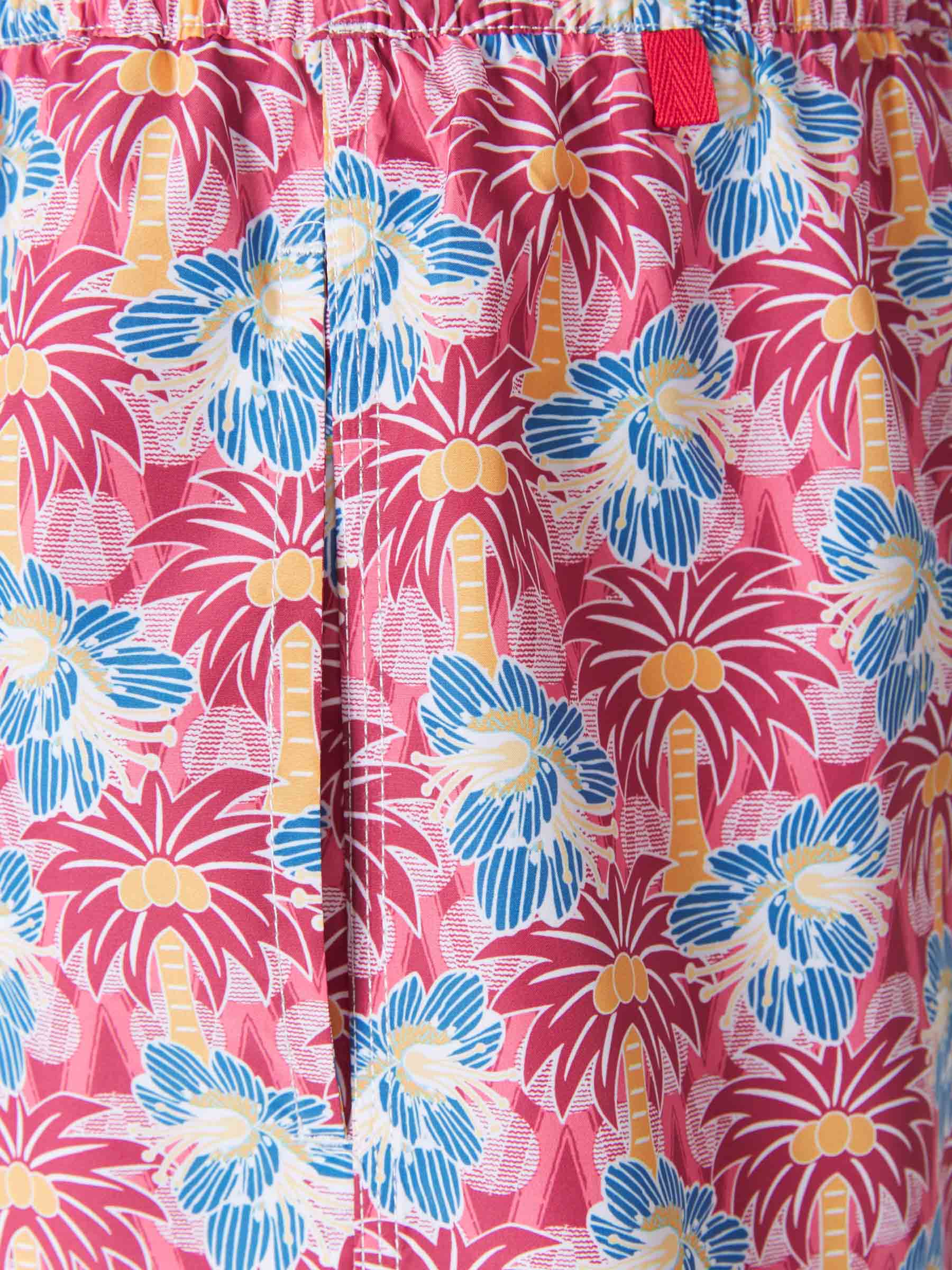 Kiton Bañador Motivo Palmeras color Rojo sku 561-001123 01 - Foto 4