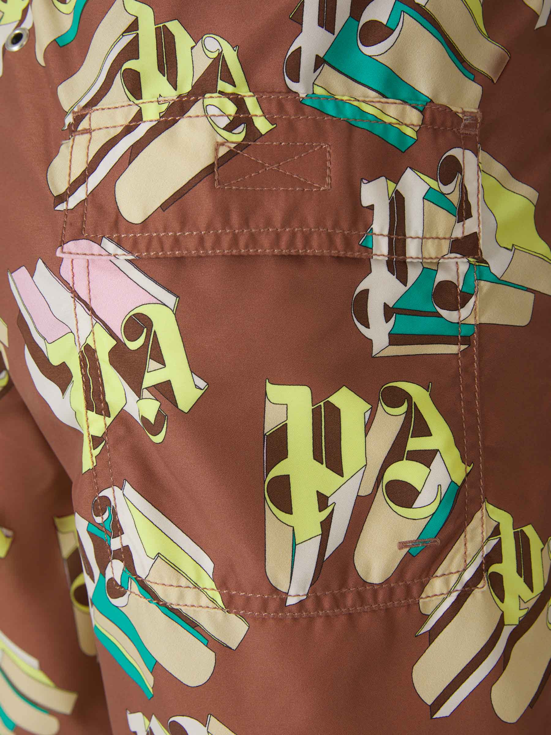 Palm Angels X Vilebrequin Bañador Monograma 3D color Marrón sku 561-001137 02 - Foto 9