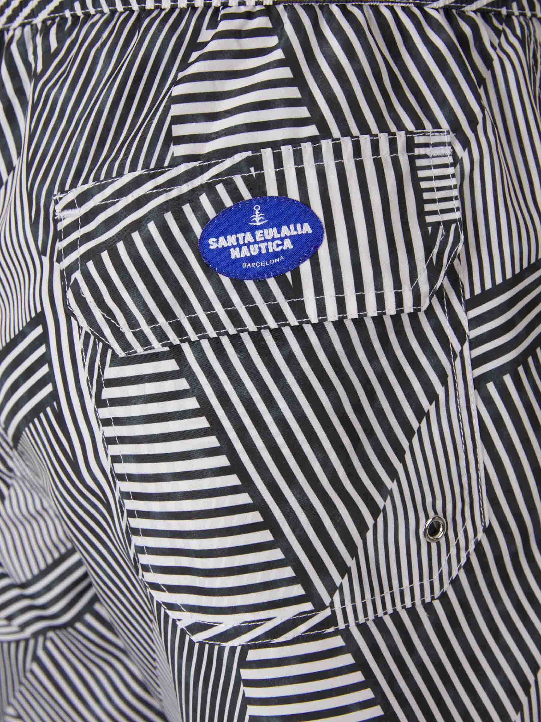 Santa Eulalia Bañador Naútico Motivo Geométrico color Negro sku 561-001196 01 - Foto 5