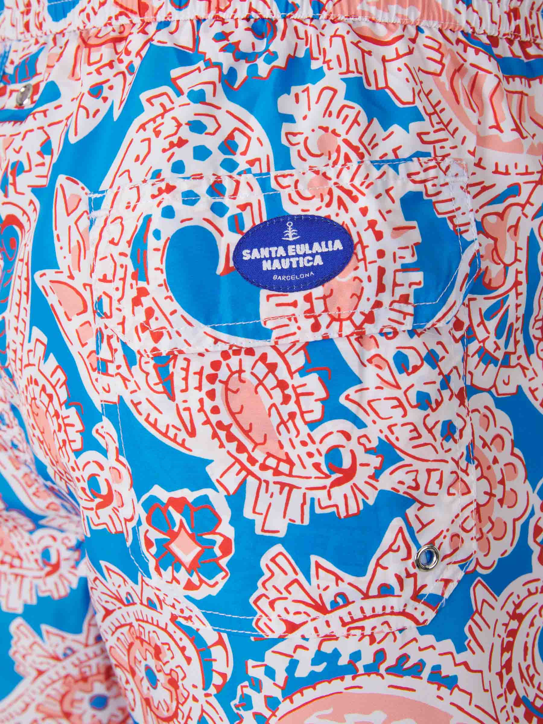 Santa Eulalia Bañador Naútico Motivo Paisley color Rojo sku 561-001201 01 - Foto 5
