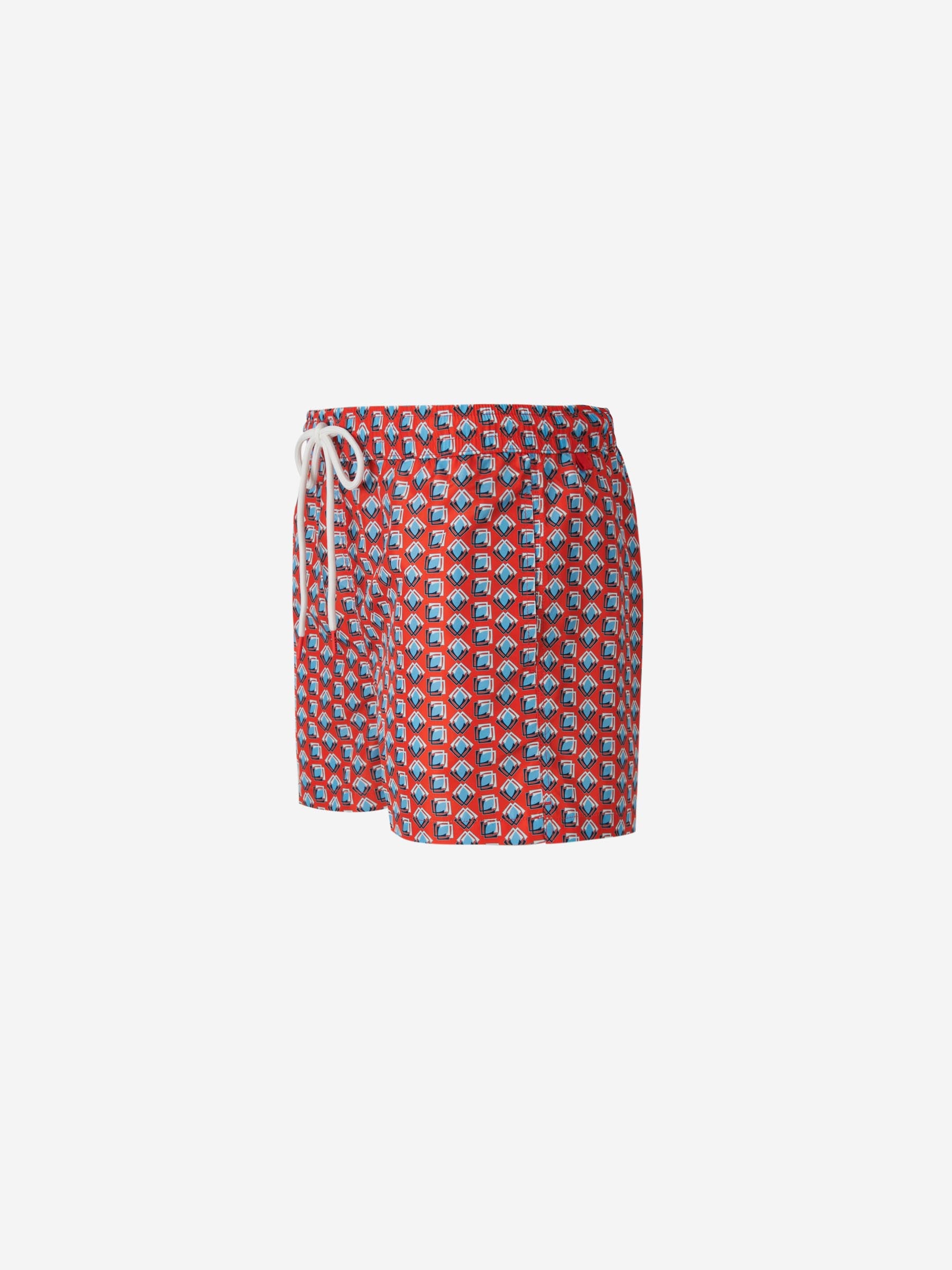 Kiton Bañador Técnico Motivo Geométrico color Rojo sku 561-001219 01 - Foto 2