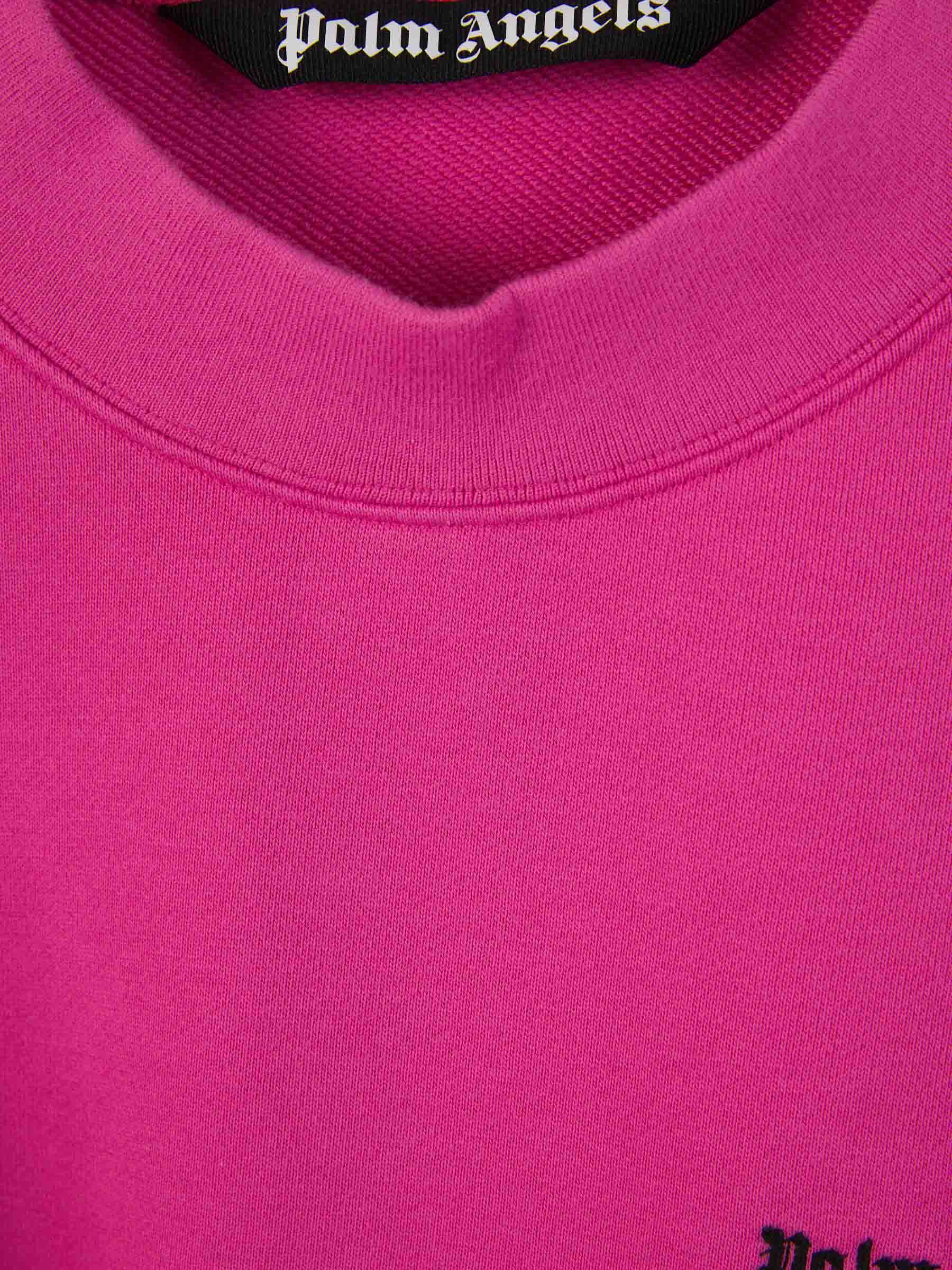 Outlet online Palm Angels Hombre Sudadera Crewneck Logo color Rosa sku 545-001592 01 - Foto 3