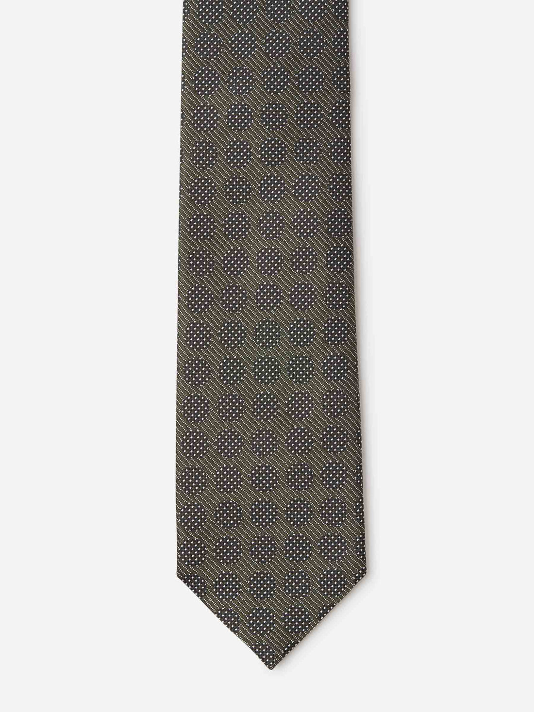 Tom Ford Corbata Motivo Topos color Verde Oscuro sku 601-000718 13 - Foto 2