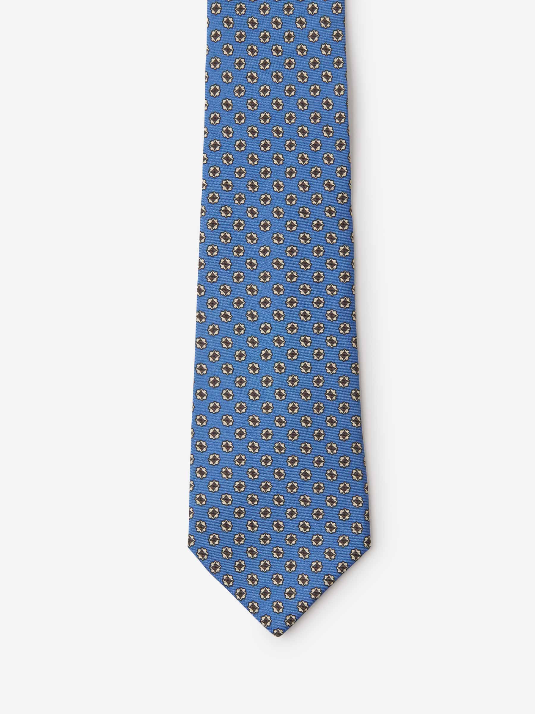 Borrelli Corbata Motivo Geométrico color Azul Noche sku 601-000834 06 - Foto 8